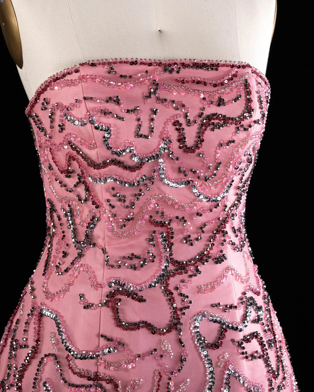 Luxury Two-Piece Peplum Beaded Fringe Evening Dress SS218 Sheer Fairy
