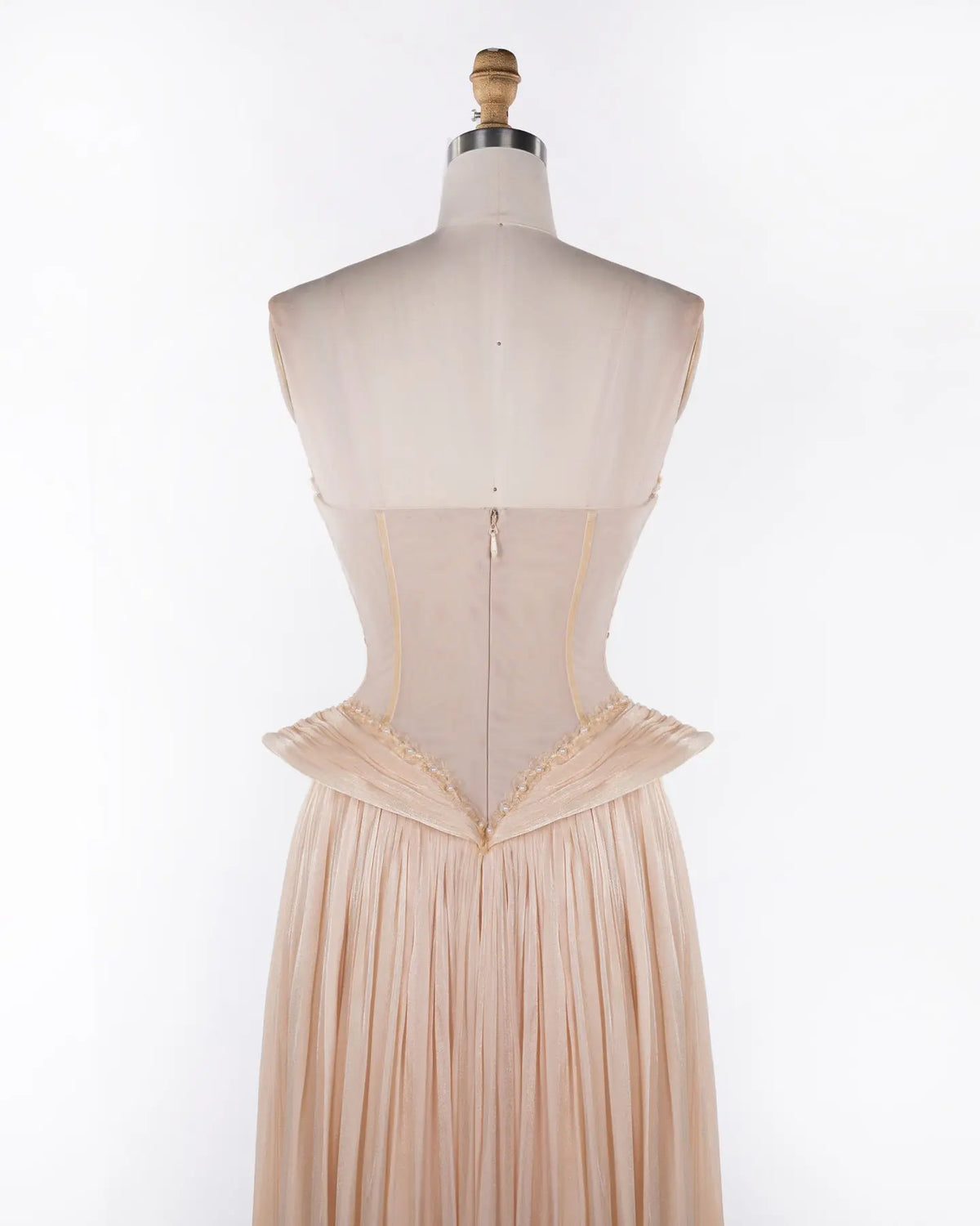 Champagne Tulle Corset Sweetheart Evening Dress Sheer Fairy