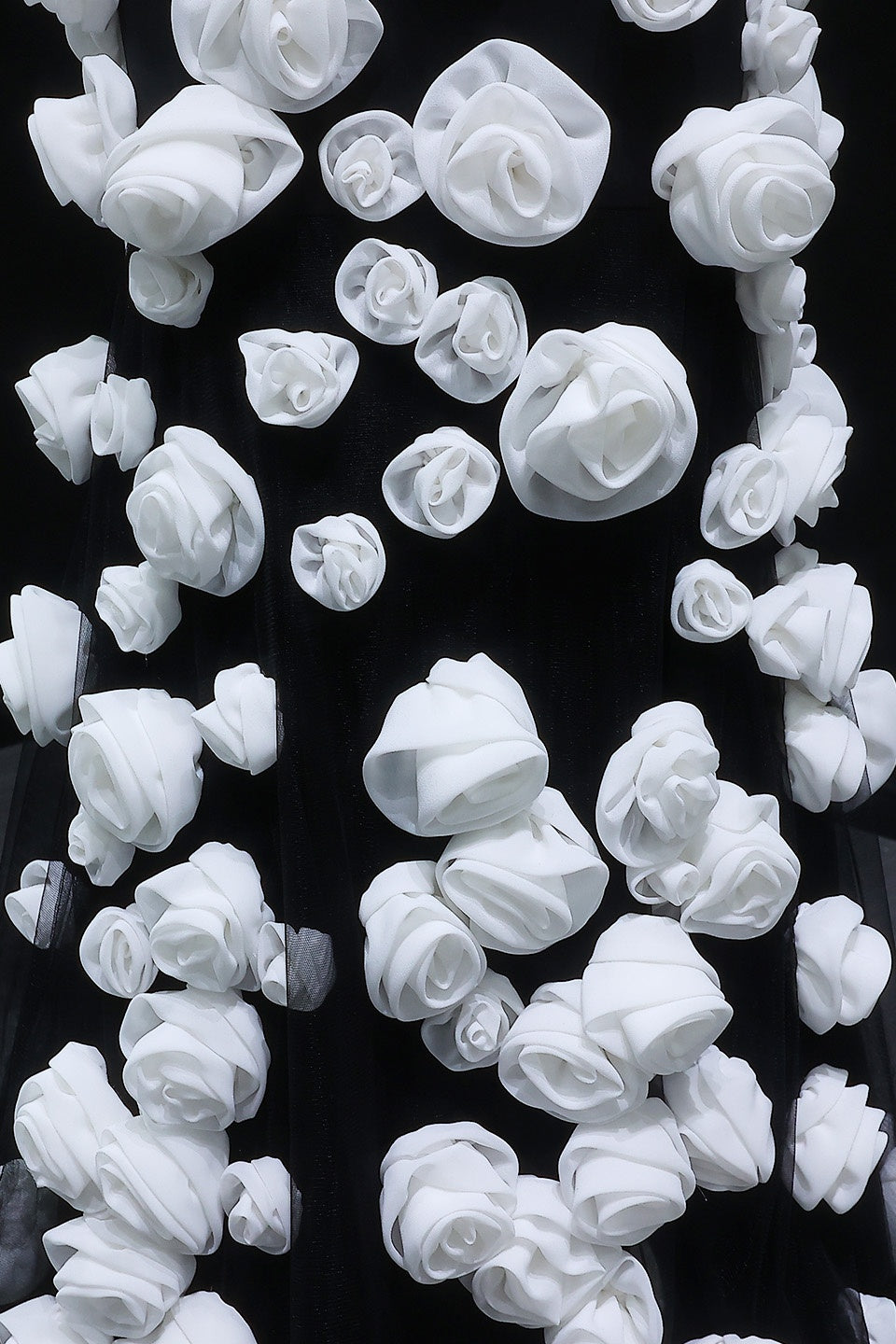 Modest 3D Rose Strapless Mermaid Evening Dress with Train SS207