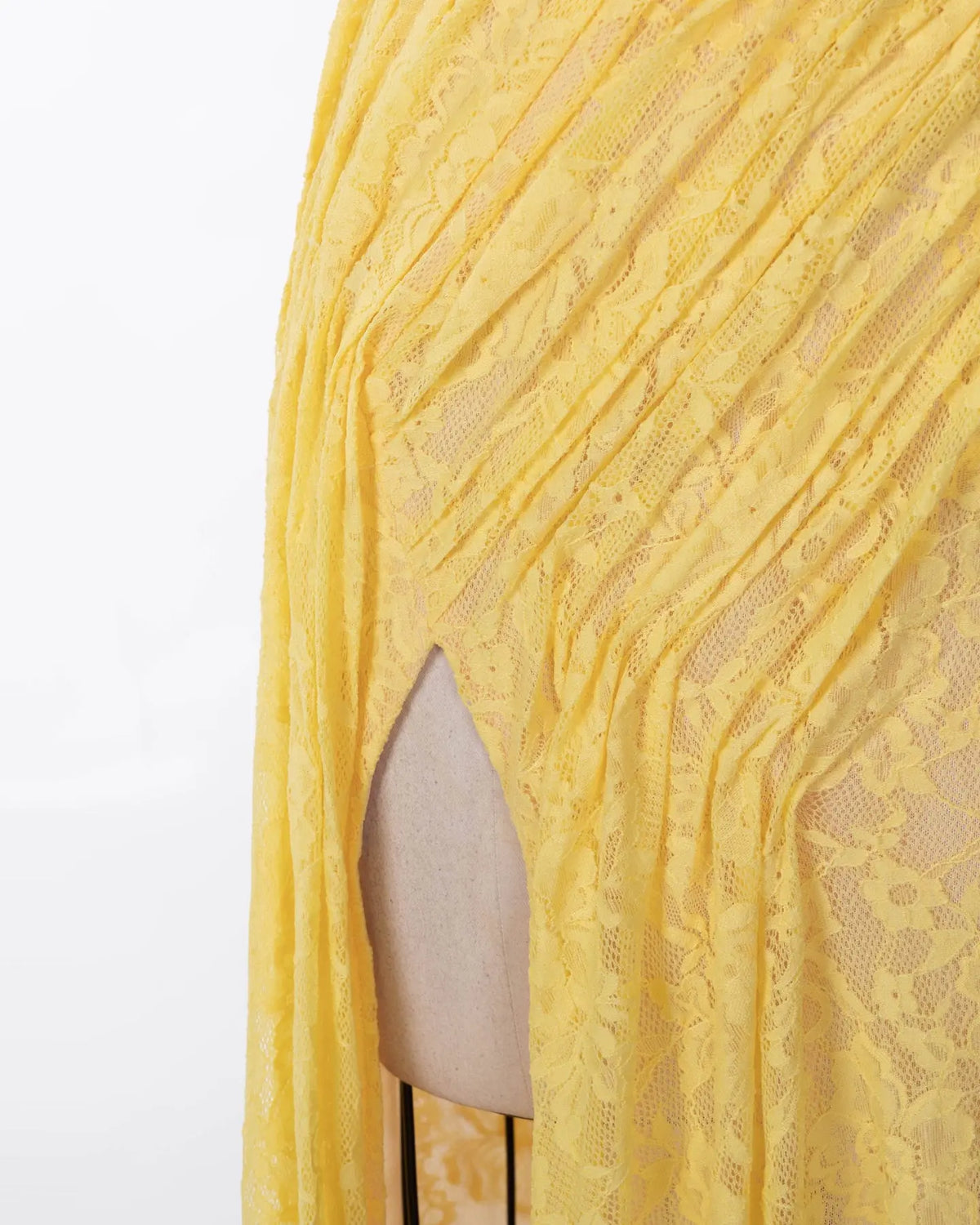 Yellow Tulle Halter Ruched Evening Dress Sheer Fairy