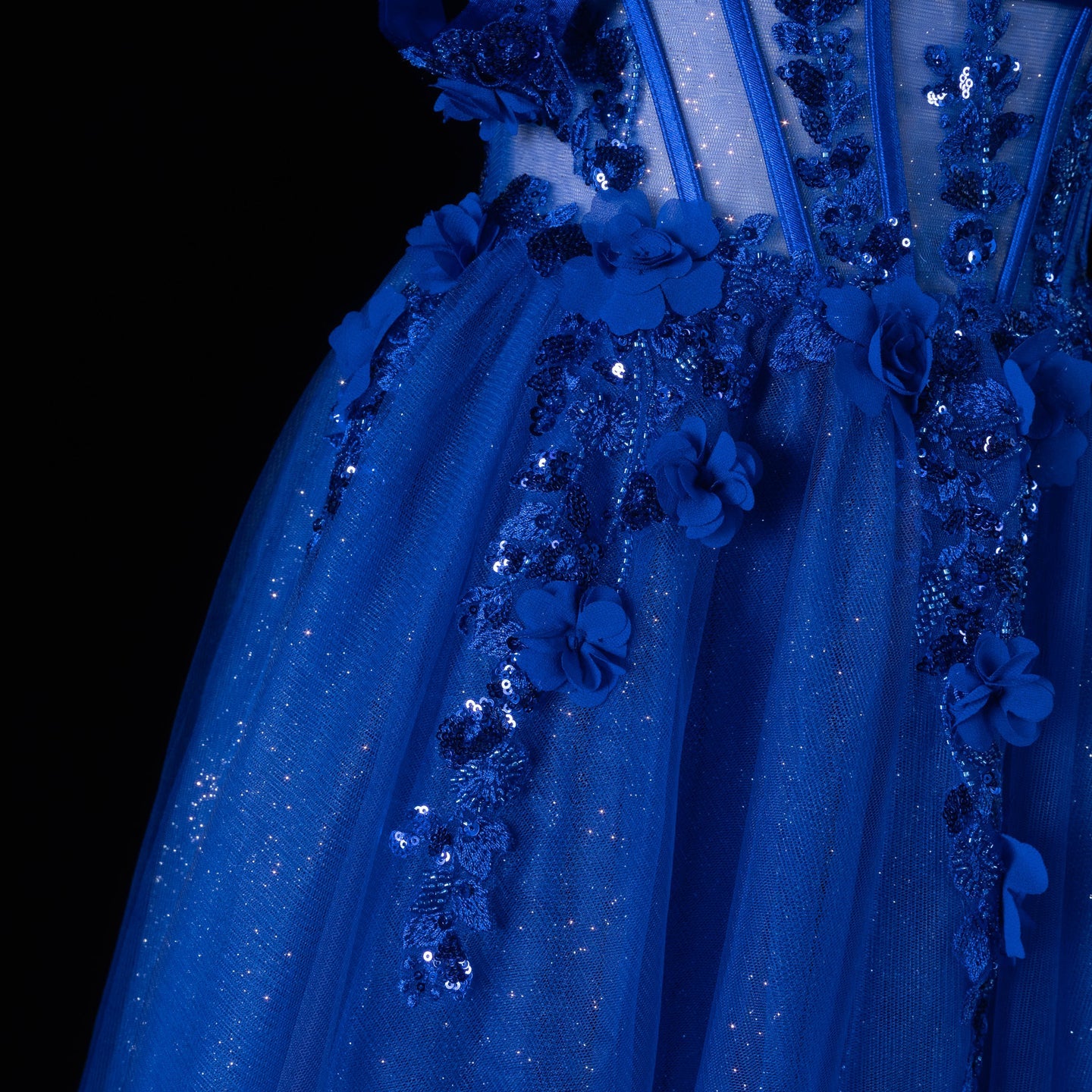 Luxury Fuchsia Metallic Leaf Pattern Strapless A-Line Prom Dress SH180 (Copy) Sheer Fairy