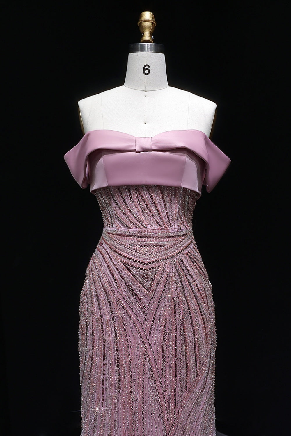 Blush Sequin Strapless Sheath Rose Pink Prom Dress SH136 Sheer Fairy