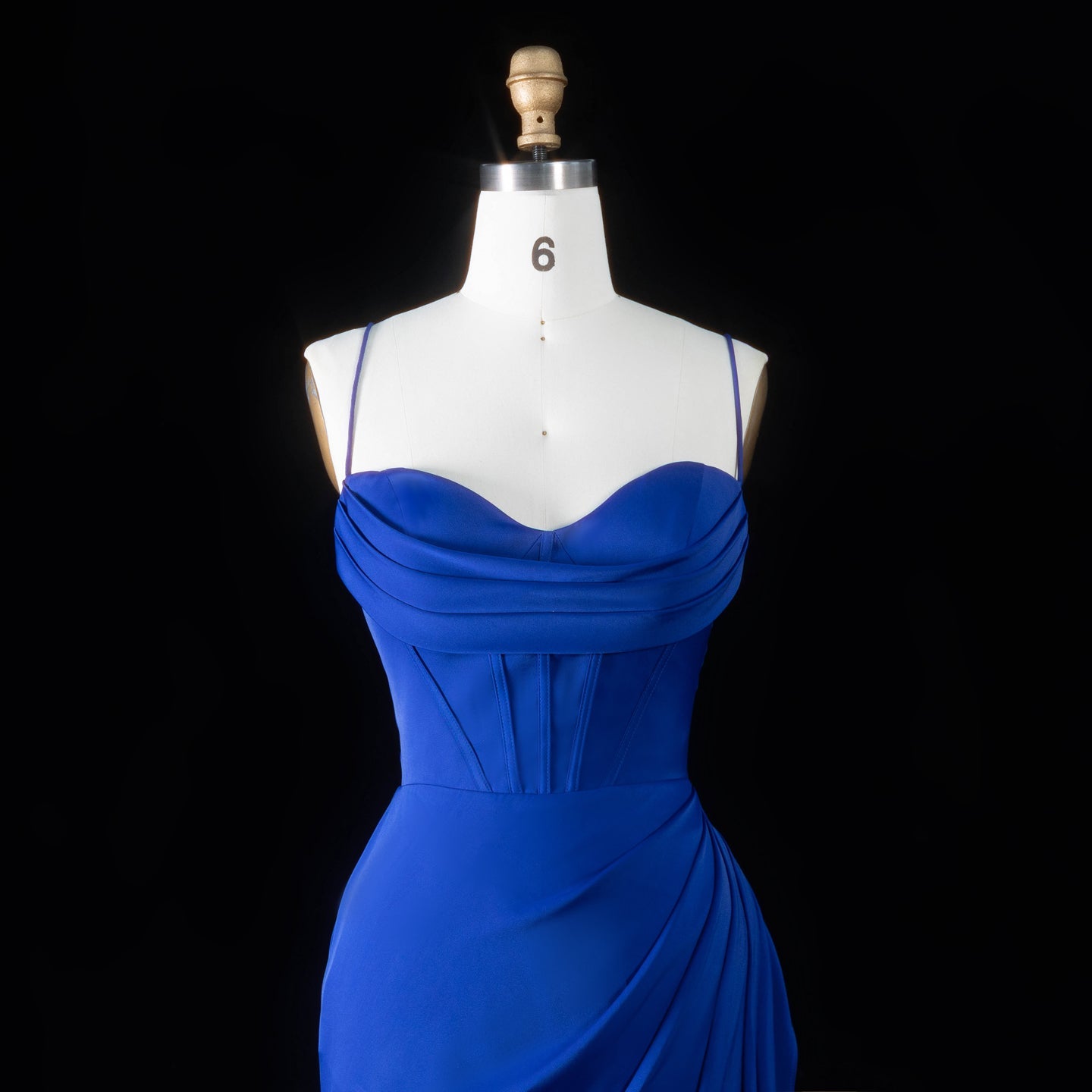 Sleeveless Sexy Mermaid Sheer Lace Royal Blue Prom Dress with tie-back SH091（副本） Sheer Fairy
