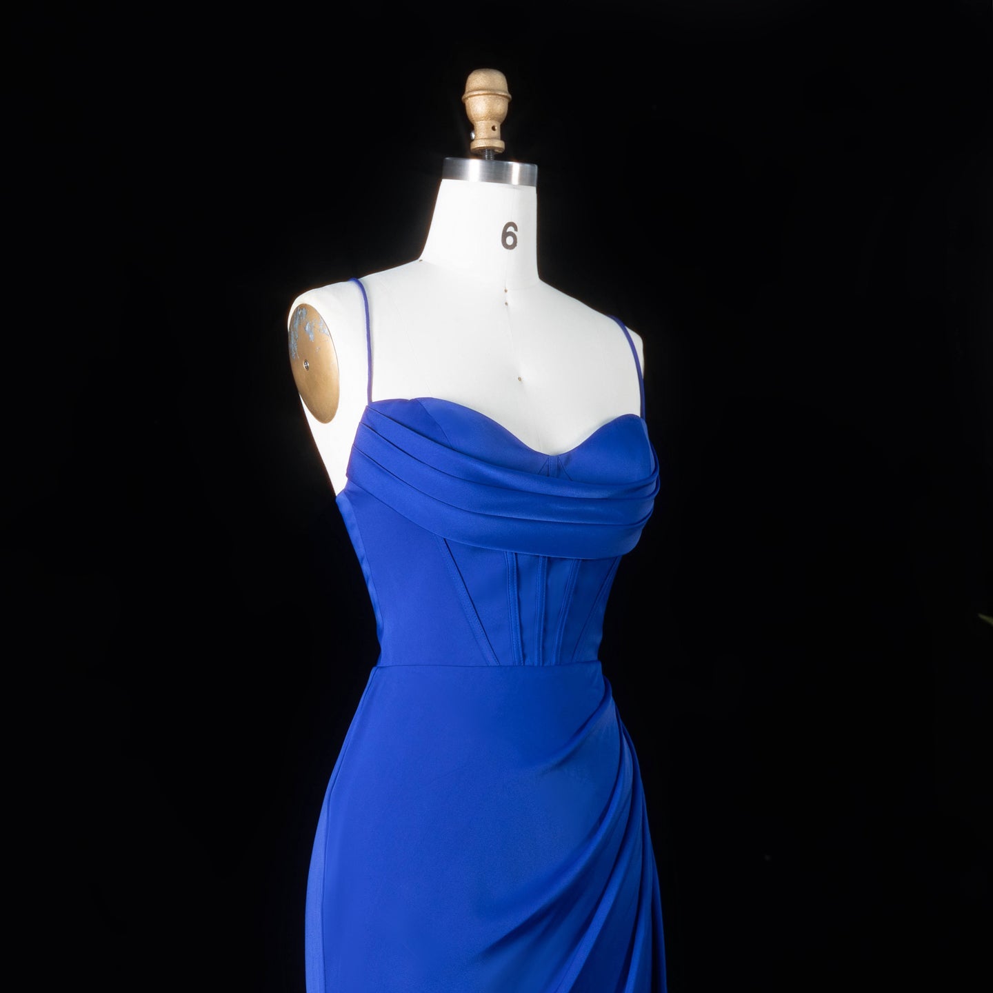 Sleeveless Sexy Mermaid Sheer Lace Royal Blue Prom Dress with tie-back SH091（副本） Sheer Fairy