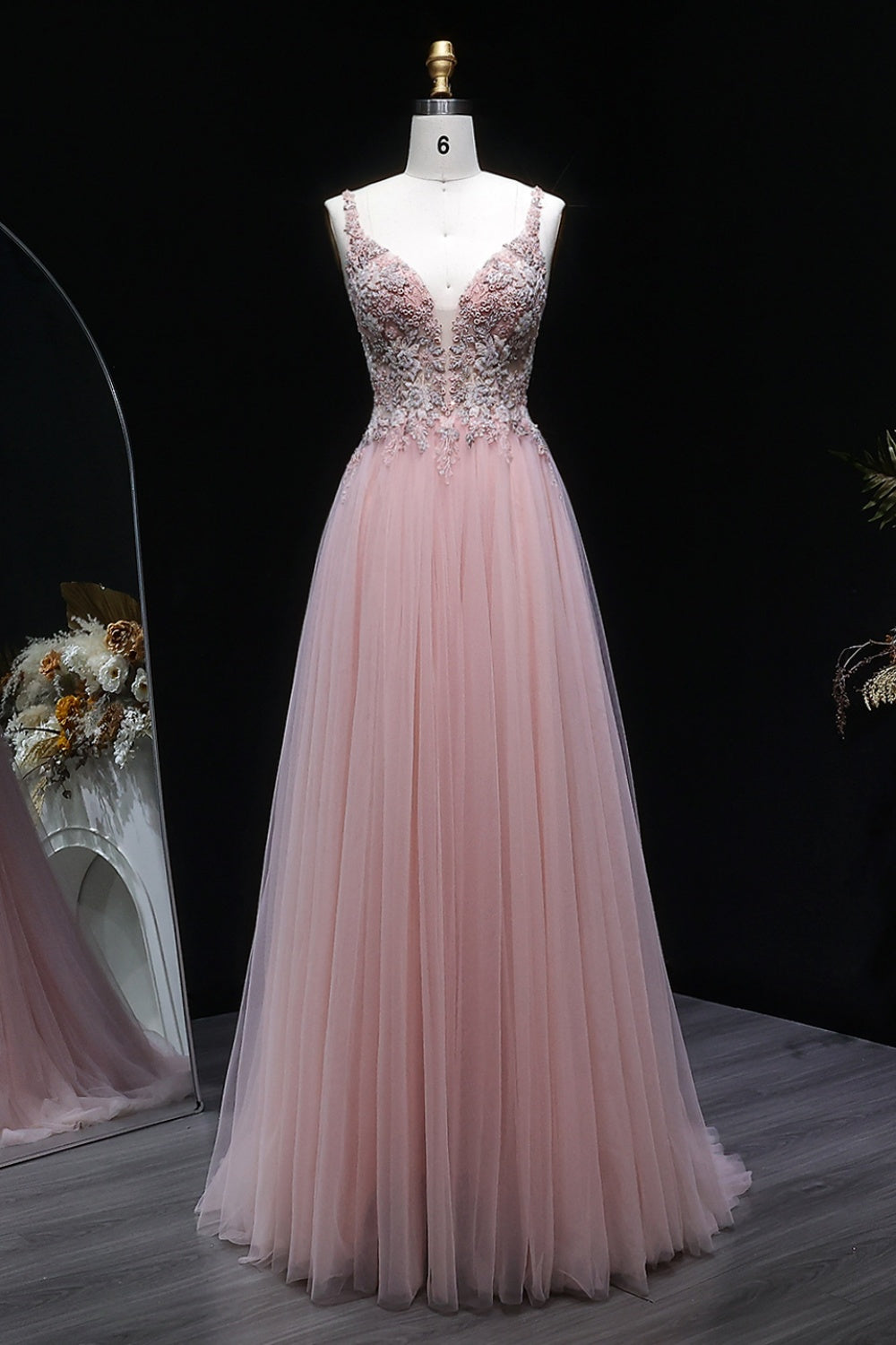 Royal Blue Satin Spaghetti Strap A-Line Prom Dress with Beaded Neckline SH139 Sheer Fairy