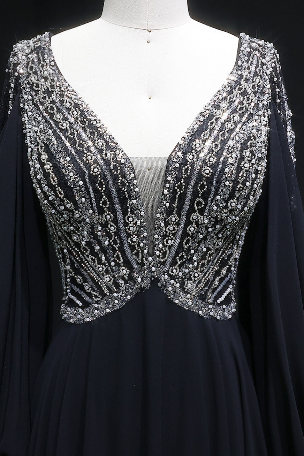 Lavender Metallic Satin Ruffled Mermaid Lilac Prom Dress SH146 Sheer Fairy