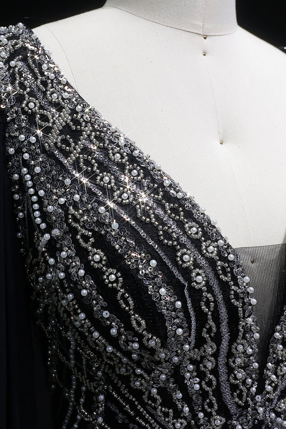 Lavender Metallic Satin Ruffled Mermaid Lilac Prom Dress SH146 Sheer Fairy