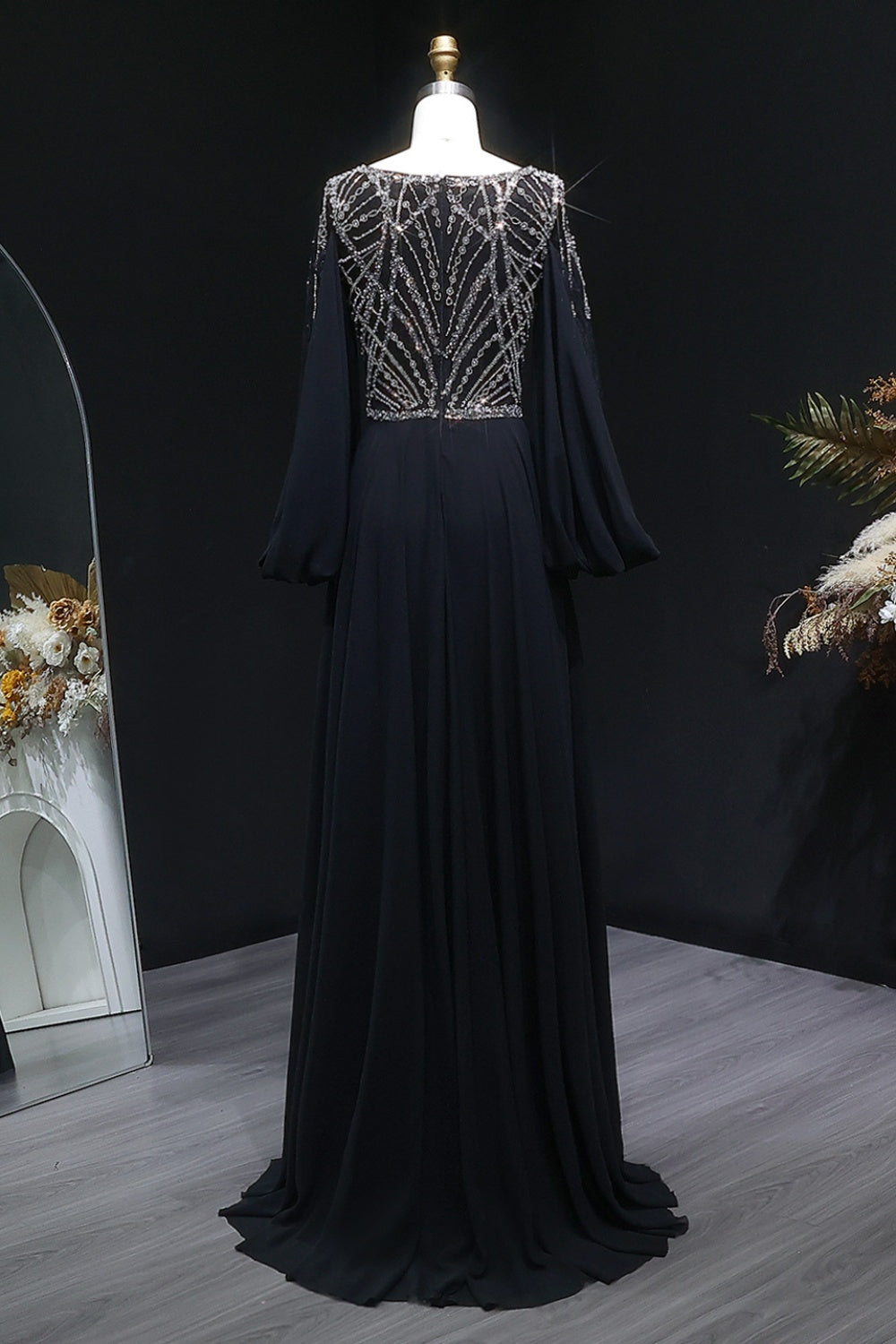 Lavender Metallic Satin Ruffled Mermaid Lilac Prom Dress SH146 Sheer Fairy