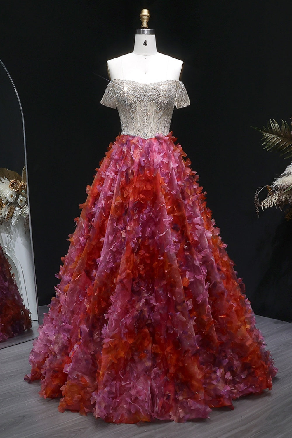 Fancy Sage Green V-Neck Tulle A-Line Prom Dress SH147 Sheer Fairy