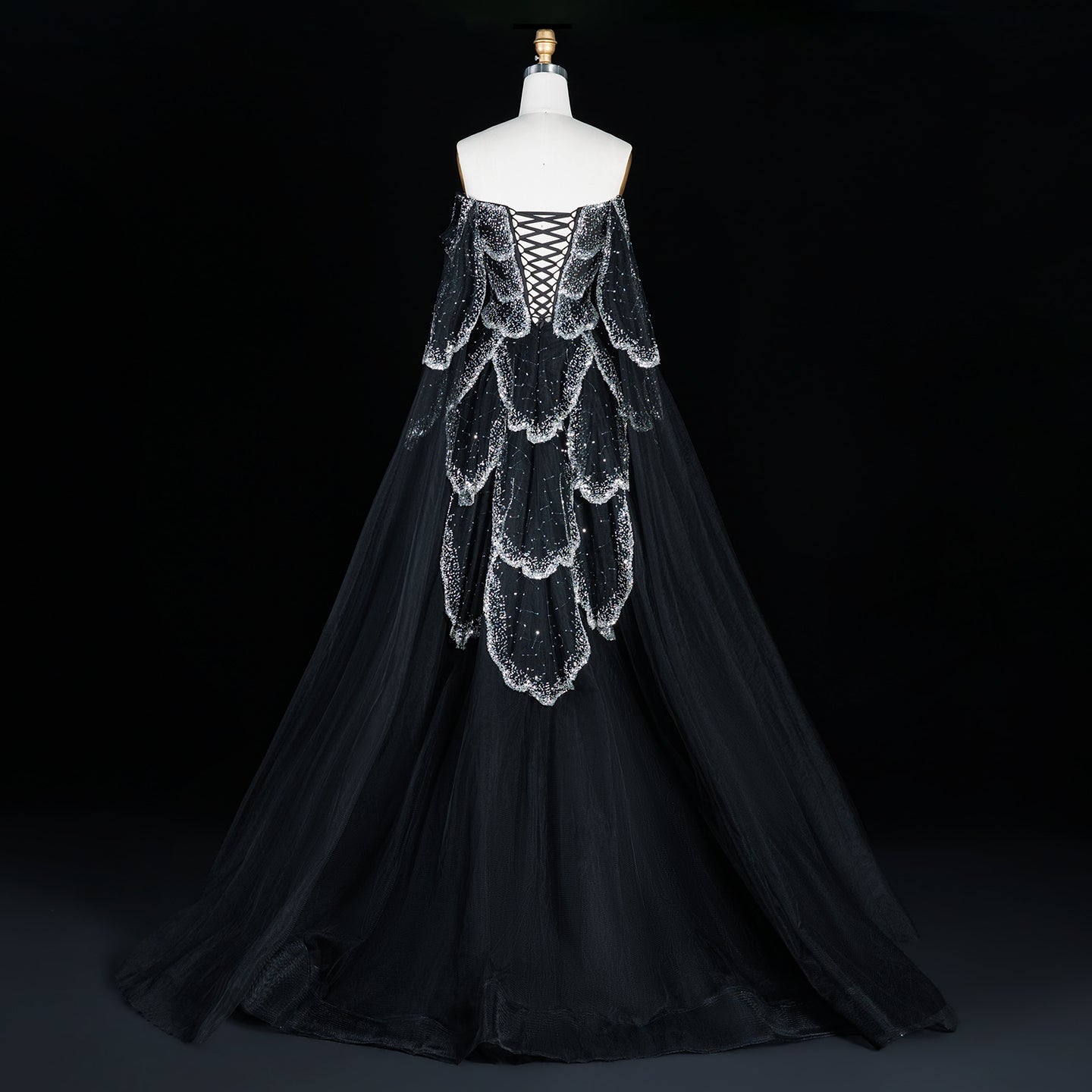 Mint Green Beaded Tulle Sweetheart Ball Gown Prom Dress SS215 Sheer Fairy