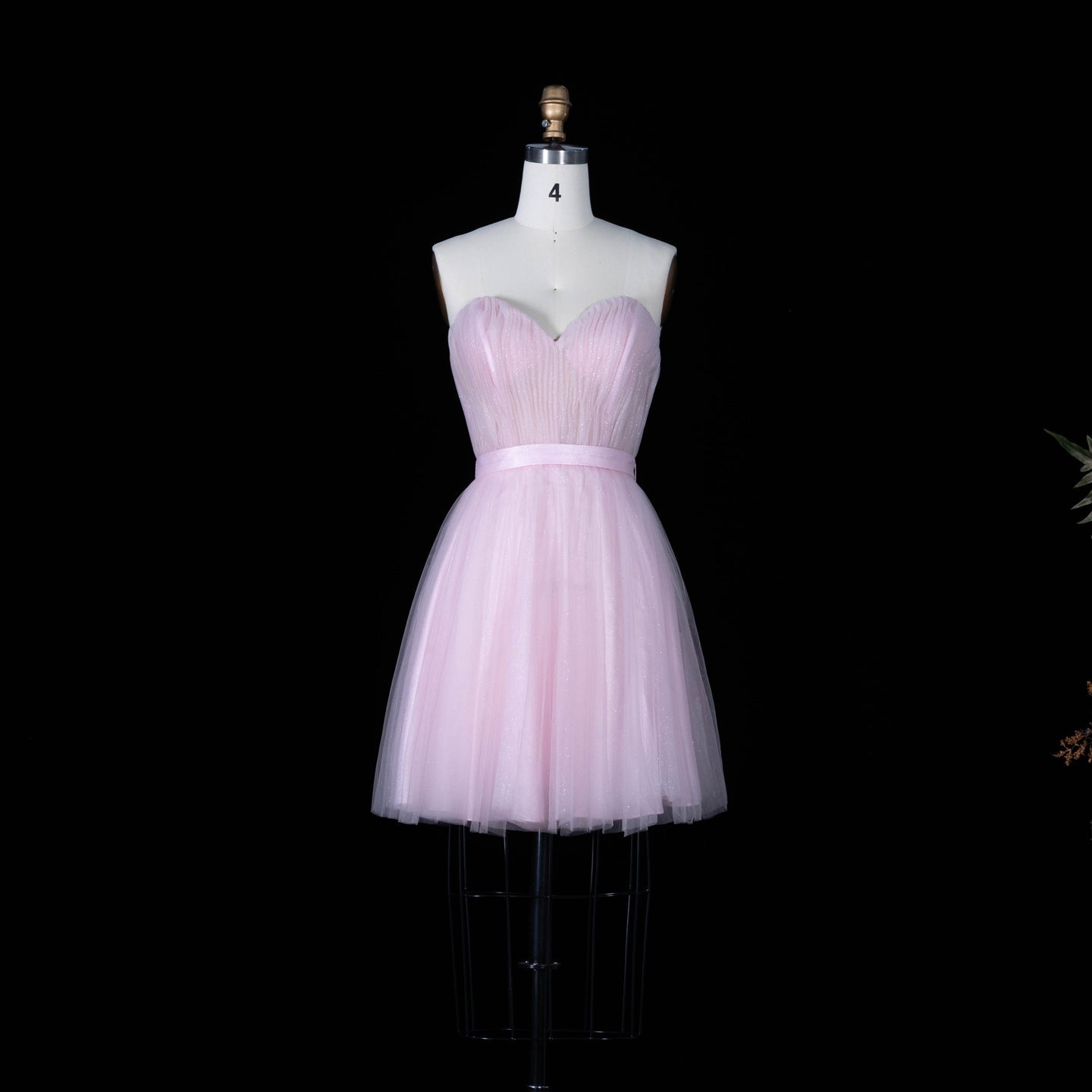 Turquoise Tulle Sweetheart Floral Print Mini Homecoming Dress RM191 Sheer Fairy