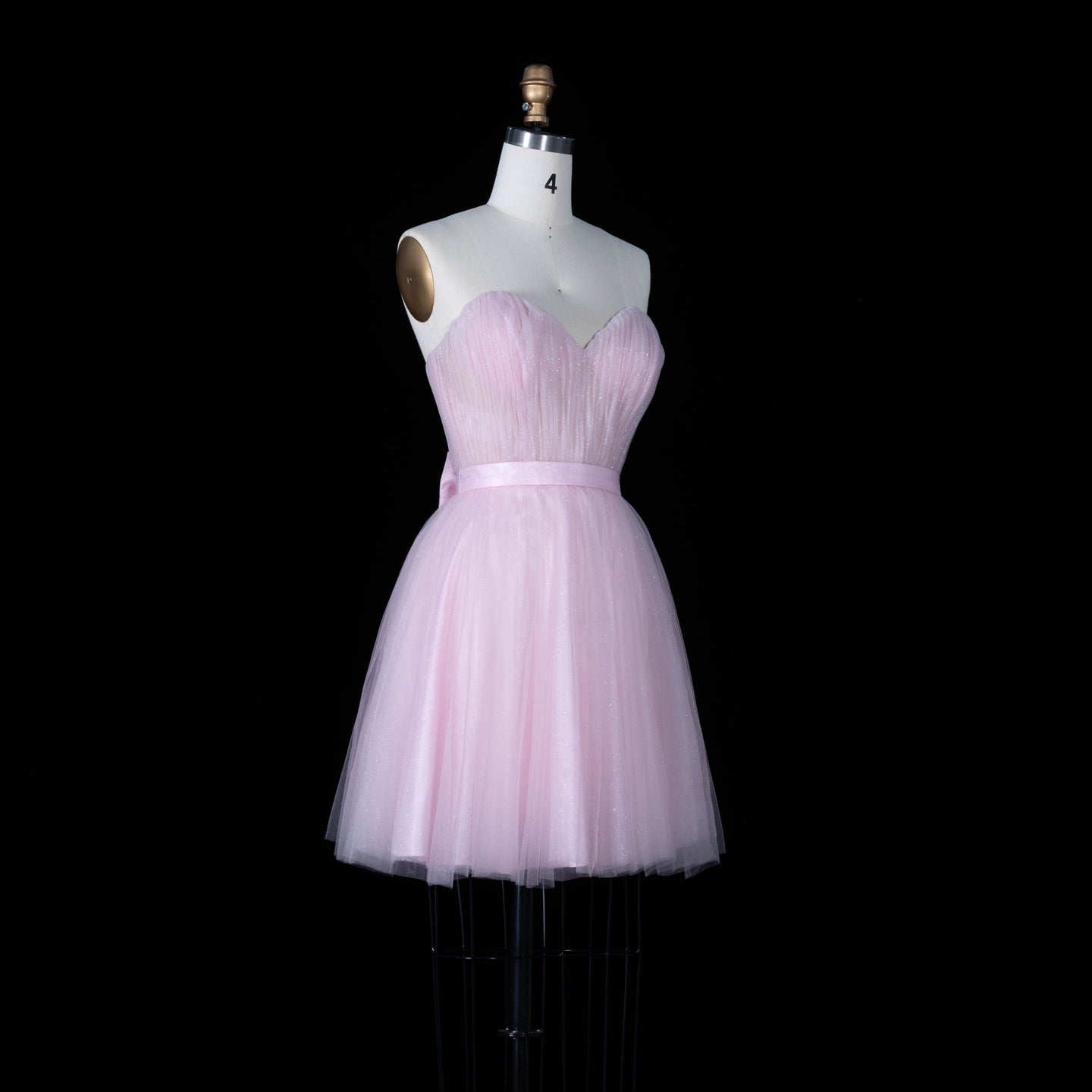 Turquoise Tulle Sweetheart Floral Print Mini Homecoming Dress RM191 Sheer Fairy