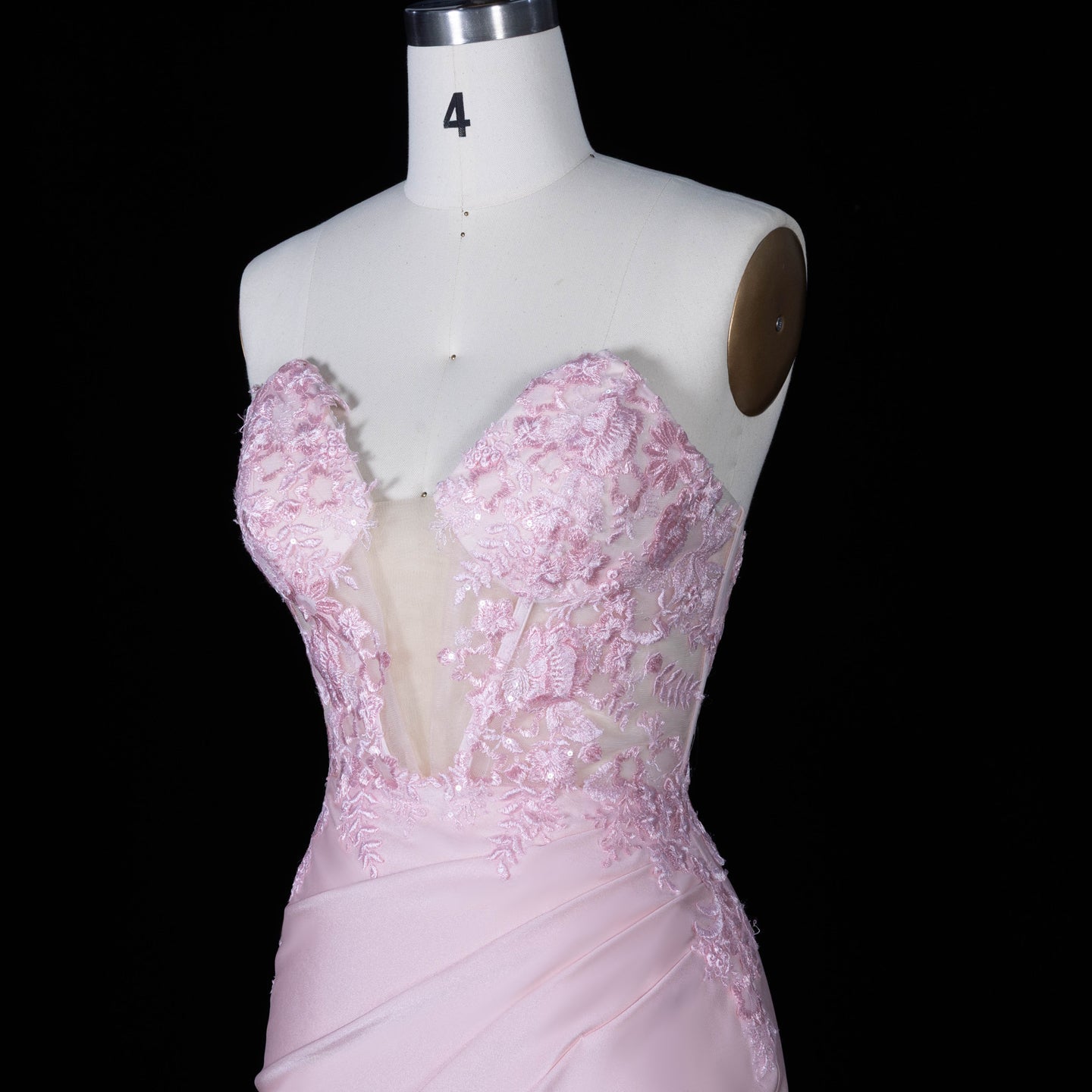 Blush Pink Satin Sheath Mini Zip Homecoming Dress RM172 Sheer Fairy