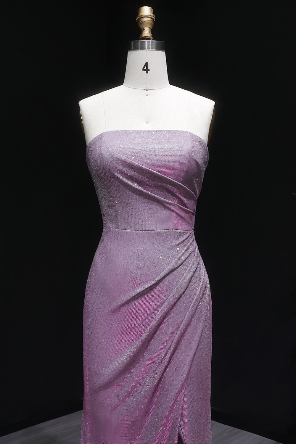 Blushy Sequin Strapless Slim Sheath Prom Dress SH500 Sheer Fairy