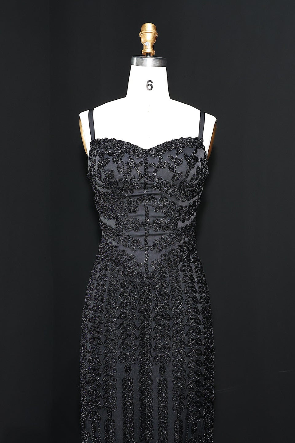 Luxury Spaghetti Straps Lace Beaded Mermaid Evening Dress SS694