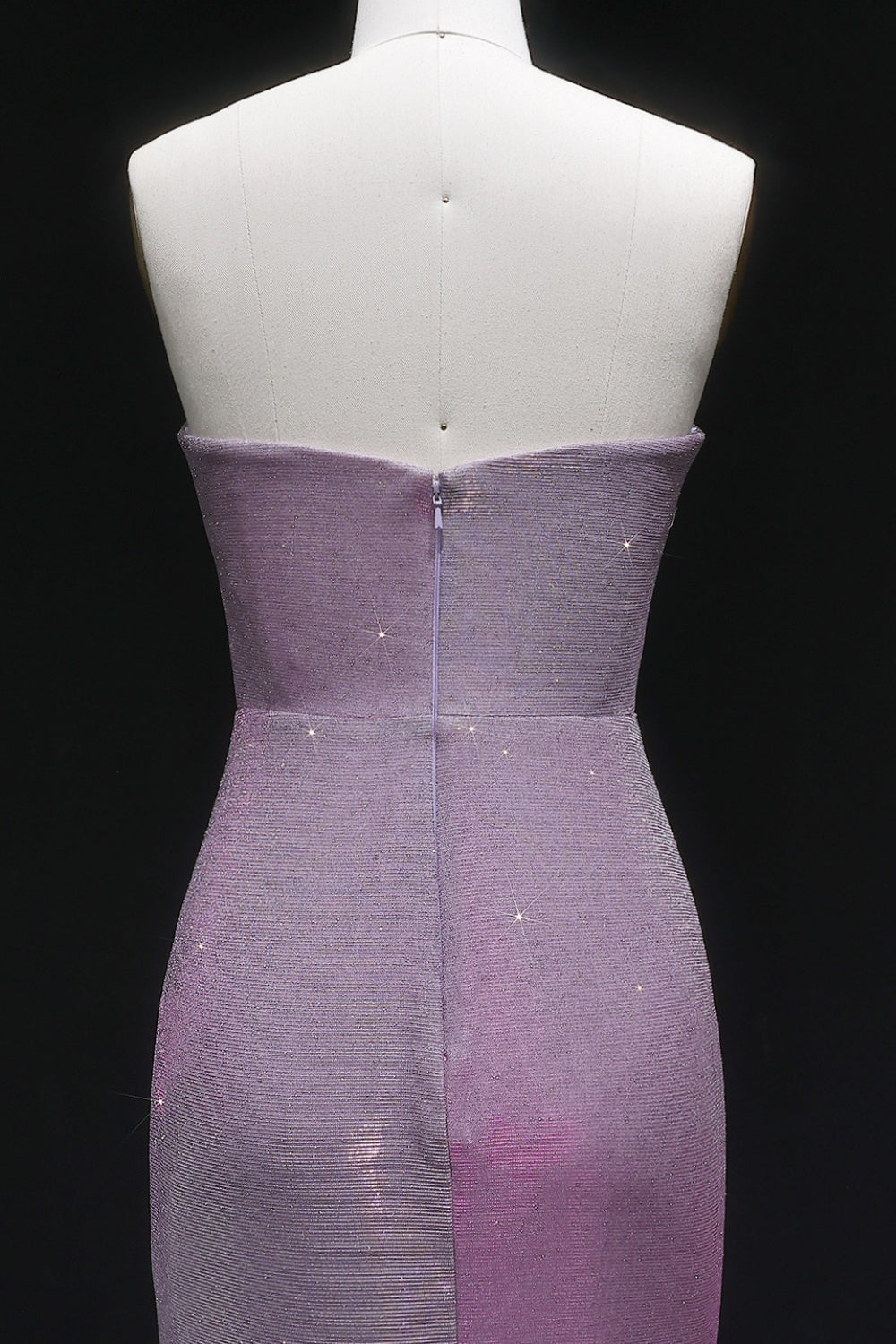 Blushy Sequin Strapless Slim Sheath Prom Dress SH500 Sheer Fairy