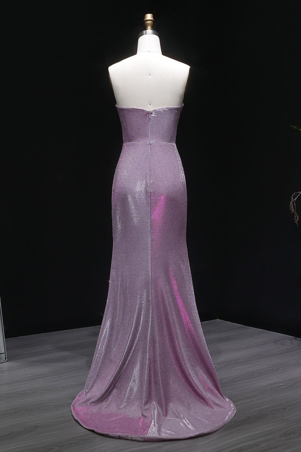 Blushy Sequin Strapless Slim Sheath Prom Dress SH500 Sheer Fairy