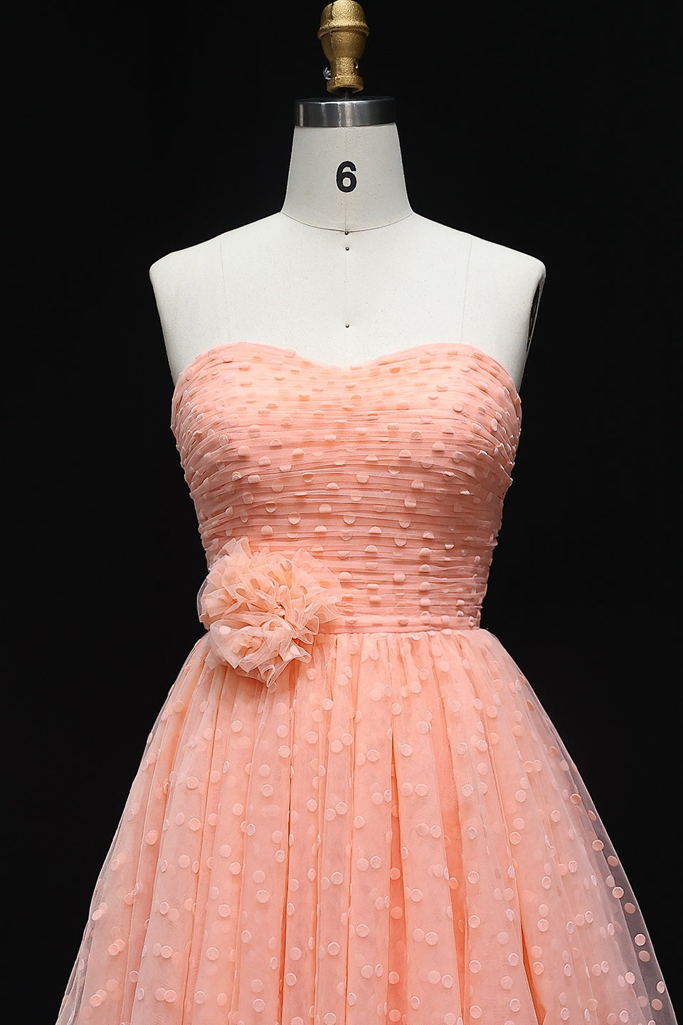 Strapless High-Low Tiered Tulle Homecoming Dress RM109