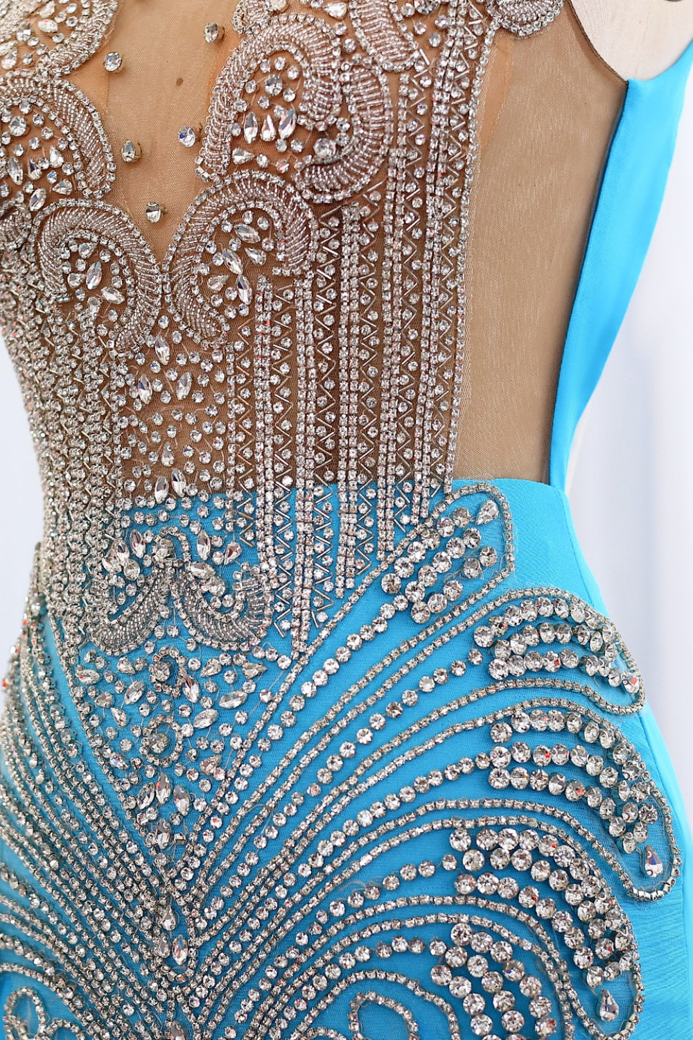 Extraordinary Mermaid Prom Dresses for Black Girls Graduation Party SH003 Sheer Fairy