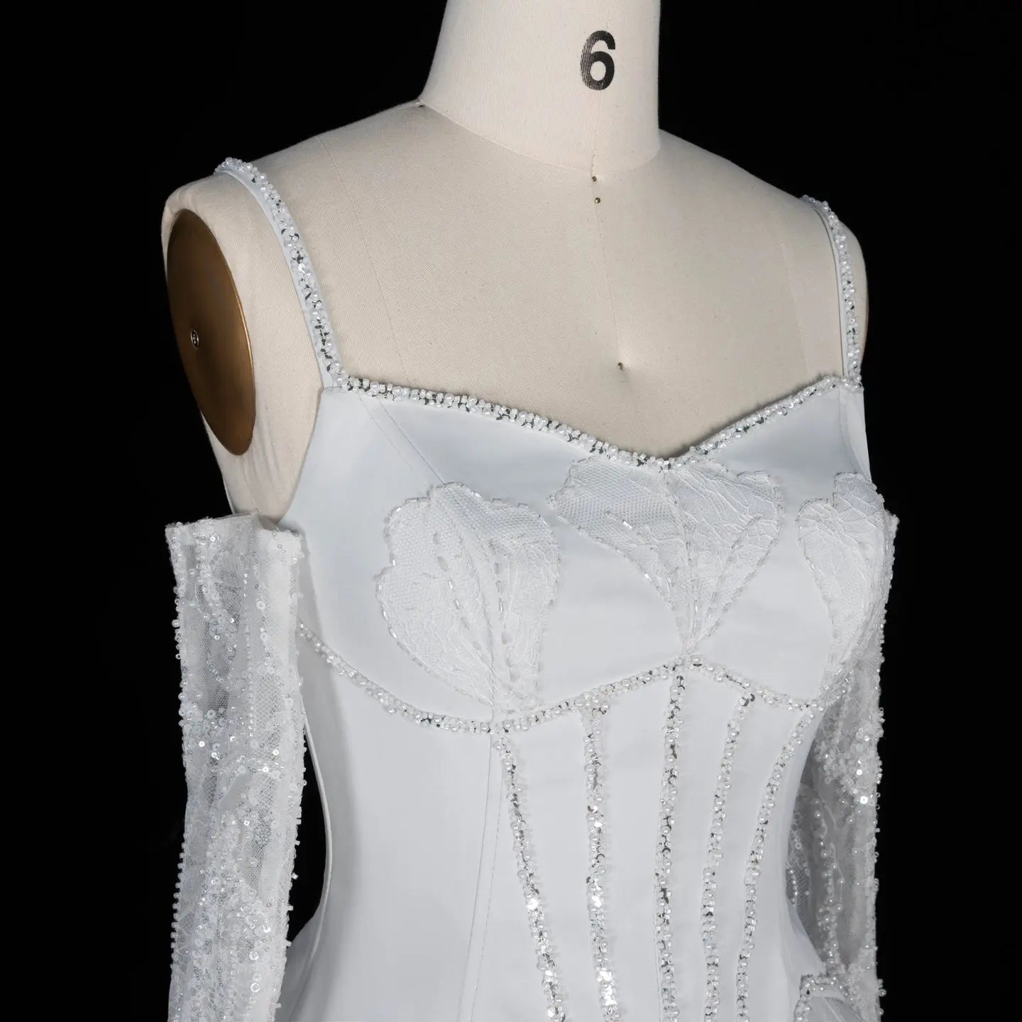 Luxurious Light Grey Corset Ball Gown Cascading Ruffle Tiered Evening Dress With Gloves SS672 Sheer Fairy