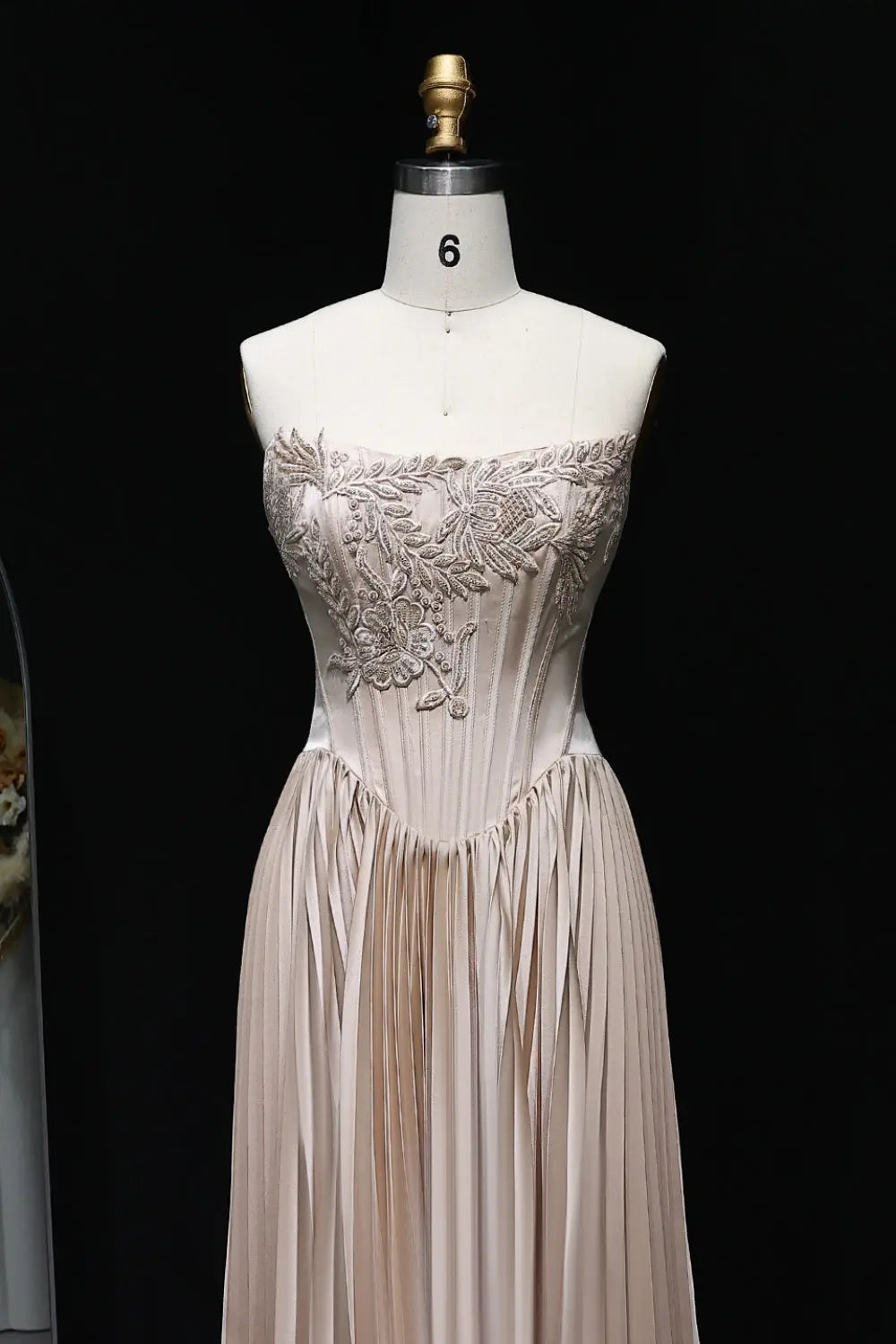 Strapless Empire-Waist Column Wedding Dress SW585 Sheer Fairy