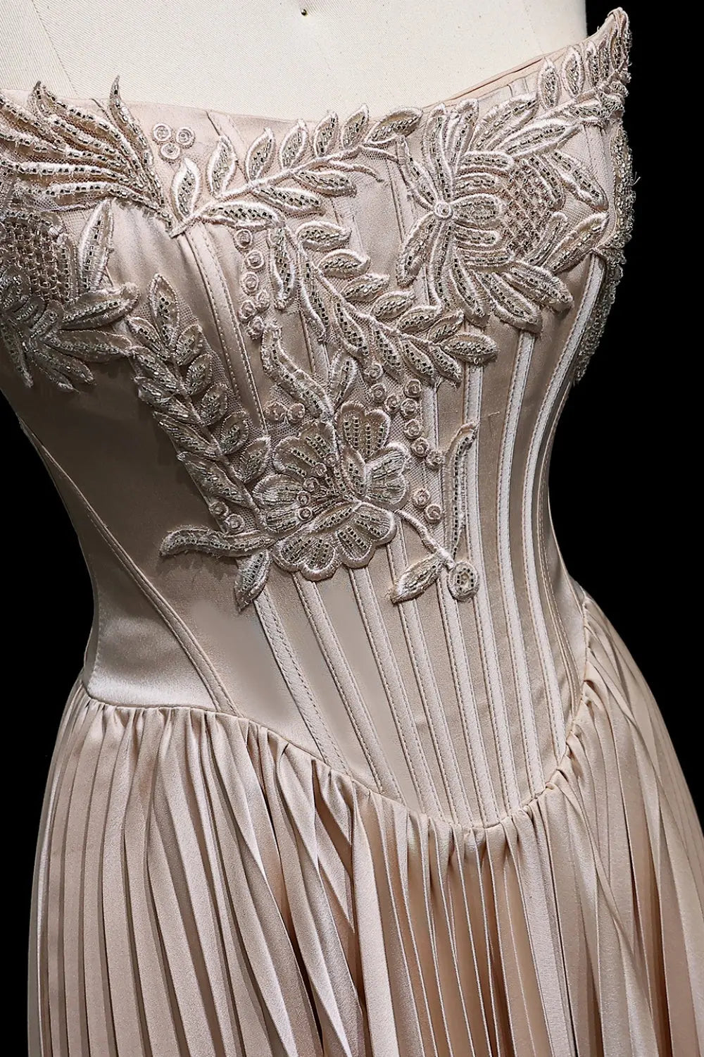 Strapless Empire-Waist Column Wedding Dress SW585 Sheer Fairy