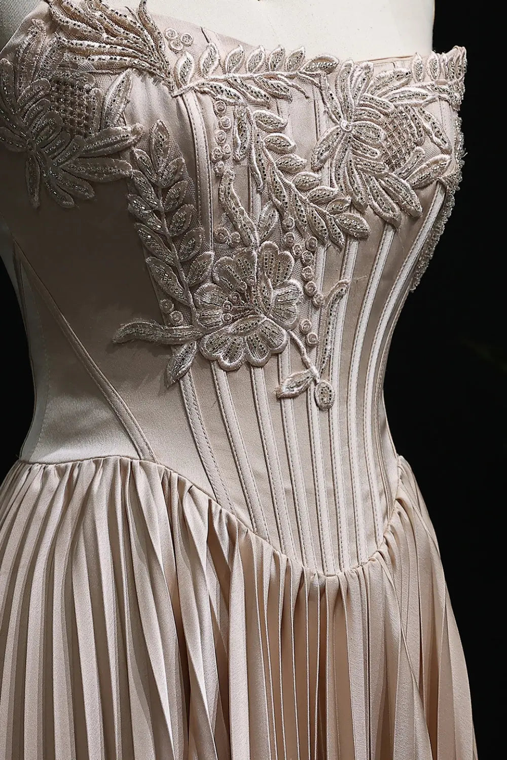 Strapless Empire-Waist Column Wedding Dress SW585 Sheer Fairy