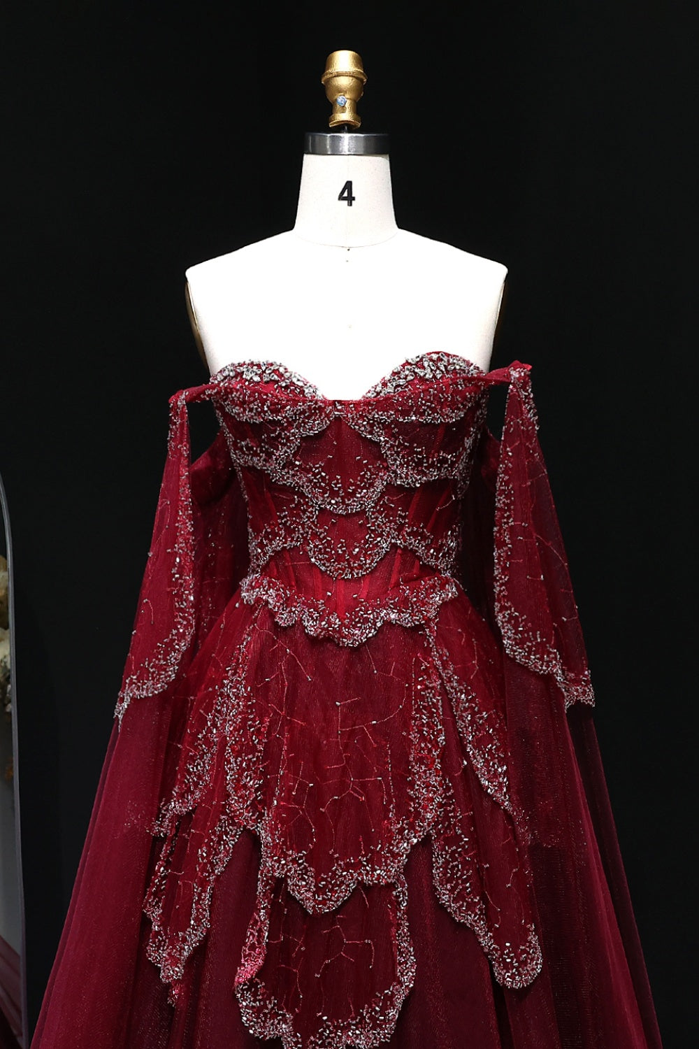 Purple Satin A-Line Sleeveless Prom Dress with Sweep Train SS215 Sheer Fairy