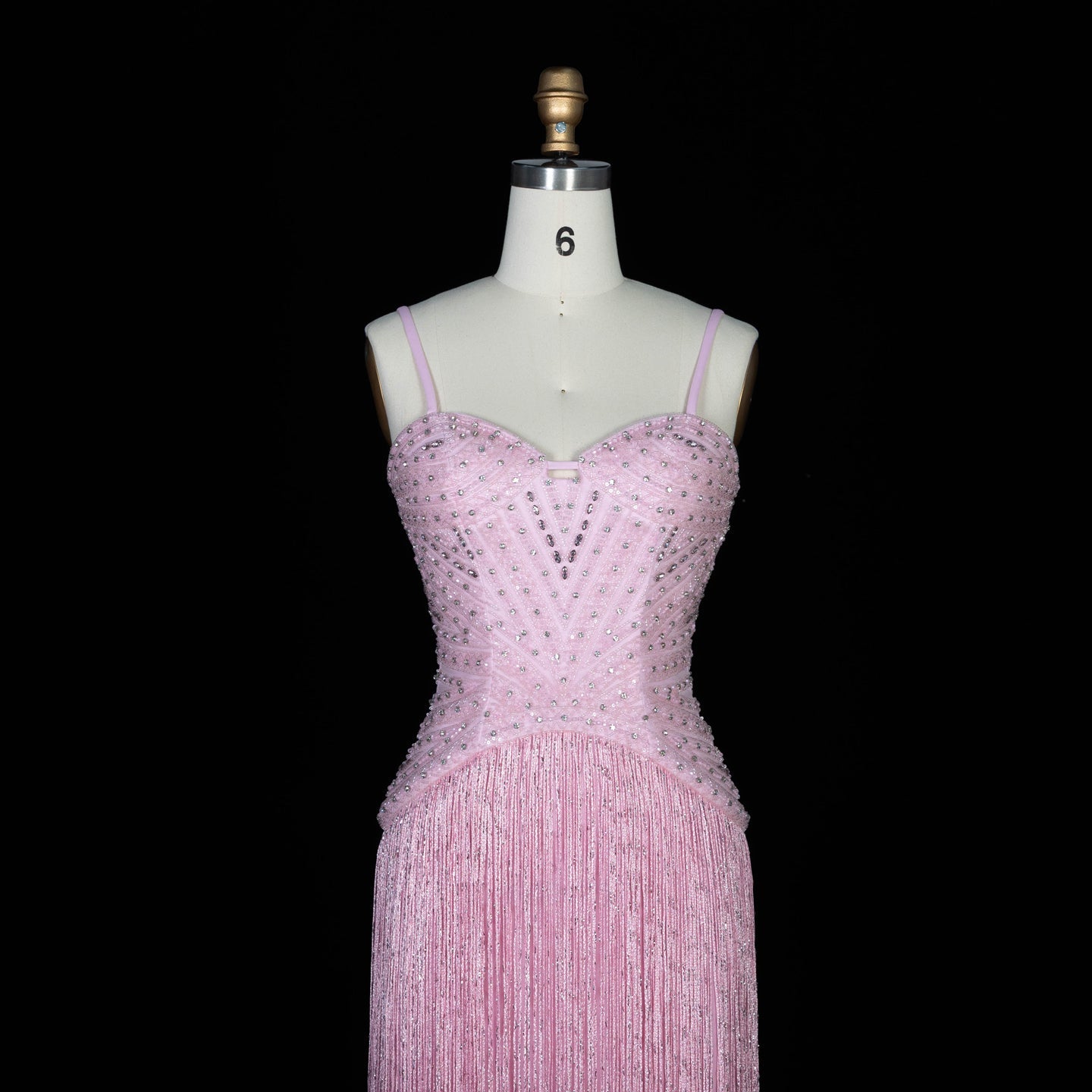Glamorous Yellow Fringe A Line Evening Gown with Beaded Sweetheart Neckline SS522 Sheer Fairy