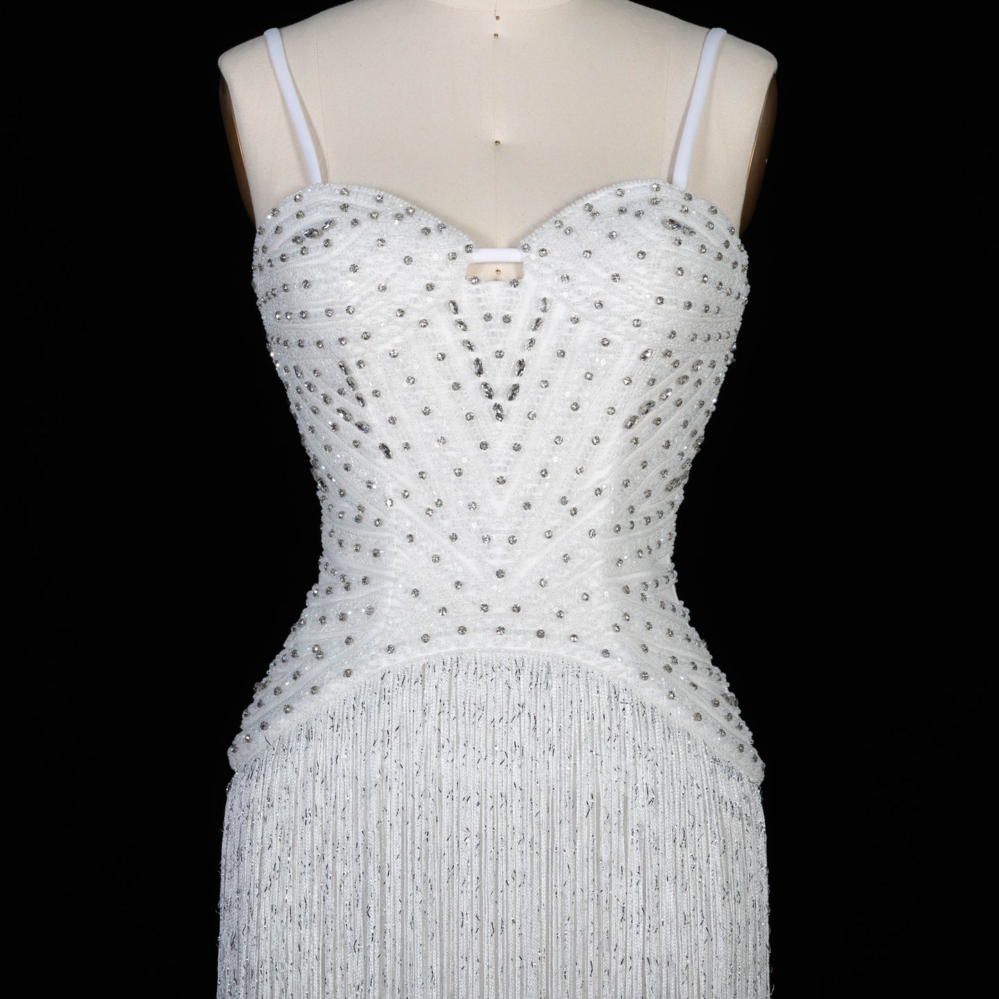 Glamorous Yellow Fringe A Line Evening Gown with Beaded Sweetheart Neckline SS522 Sheer Fairy
