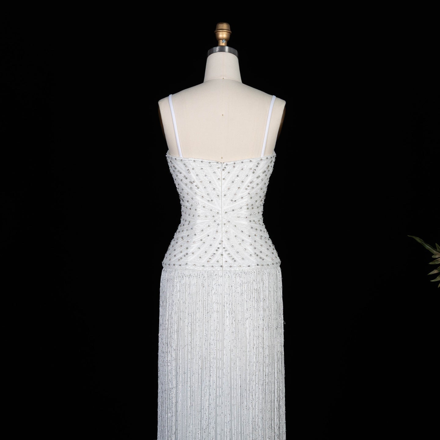 Glamorous Yellow Fringe A Line Evening Gown with Beaded Sweetheart Neckline SS522 Sheer Fairy