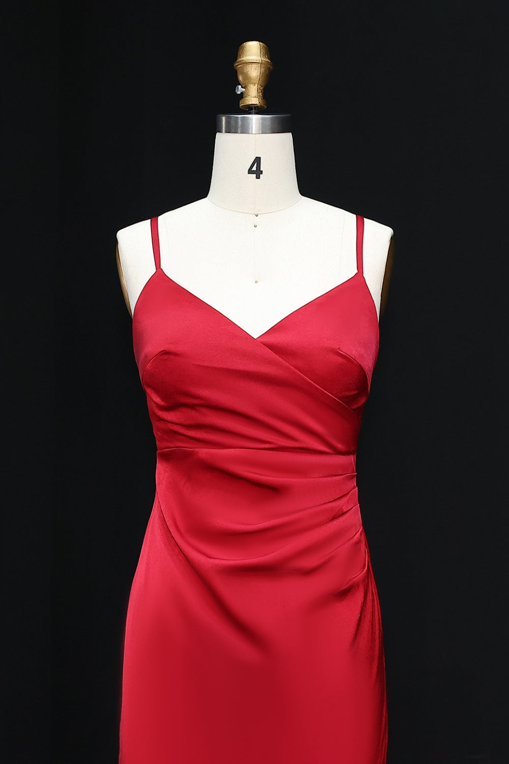 Elegant Burgundy Satin Sweetheart Slip Red Prom Dress SH277 Sheer Fairy