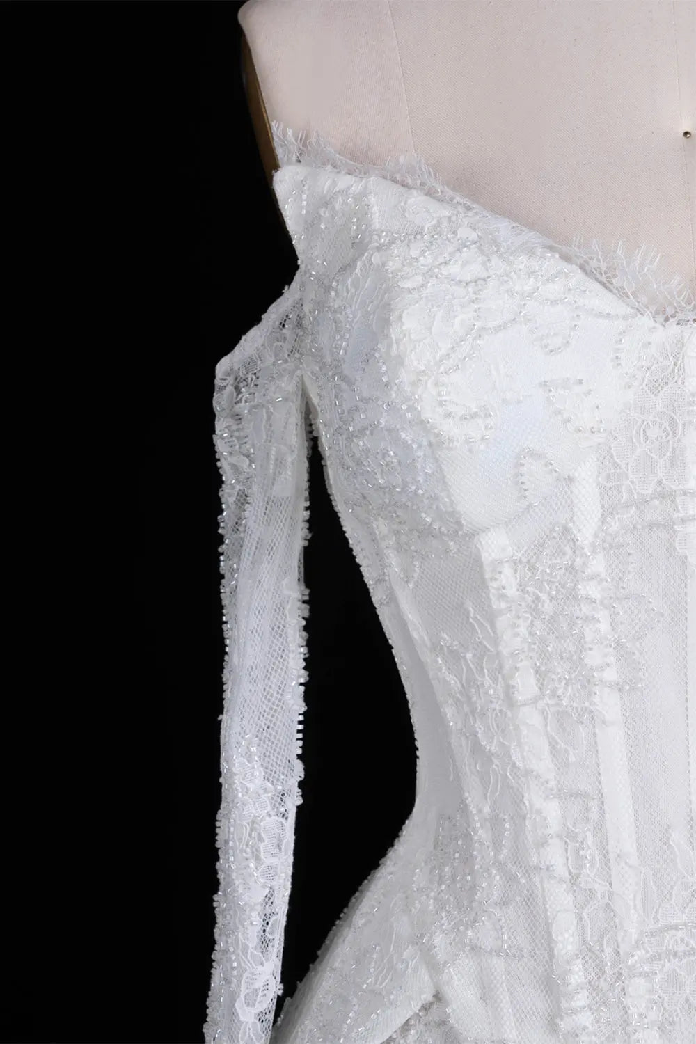 White Mesh Corset Peplum Evening Dress ST101 Sheer Fairy
