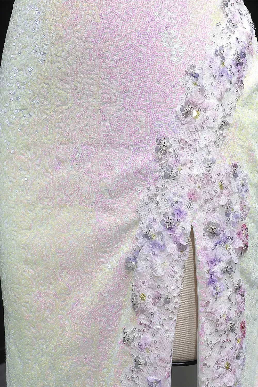 Sexy Split Side Backless Long Gradient Pink Prom Dress Party Gown SH061 Sheer Fairy