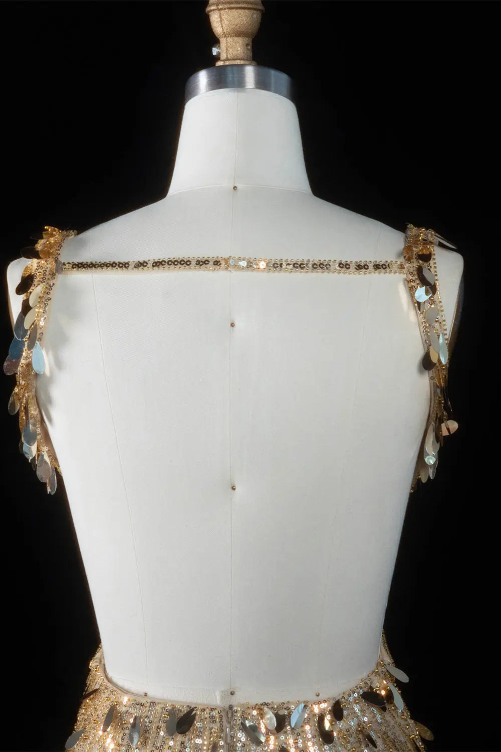 Minimal Champagne Satin Halter High-Low Ballgown Homecoming Dress RM121 Sheer Fairy