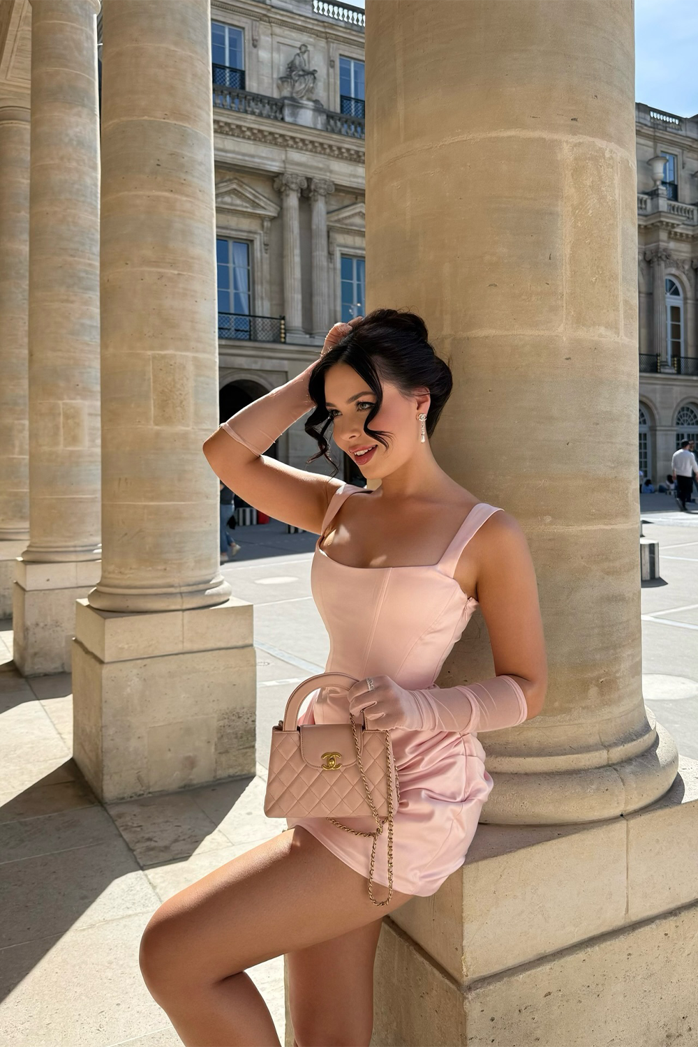 Corset Ruched Mini Dress Scoop Neck Draped Bodycon Cocktail Party Dress RM255 Sheer Fairy
