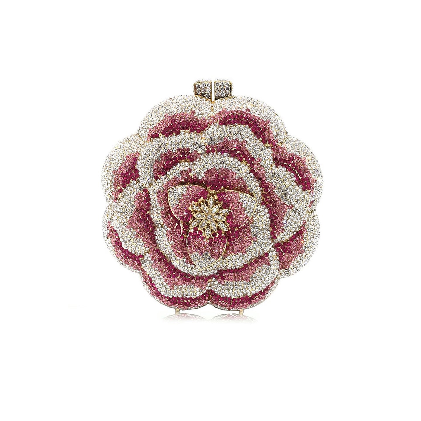 Diamond 3D Flower Clutch Evening Bag HB006