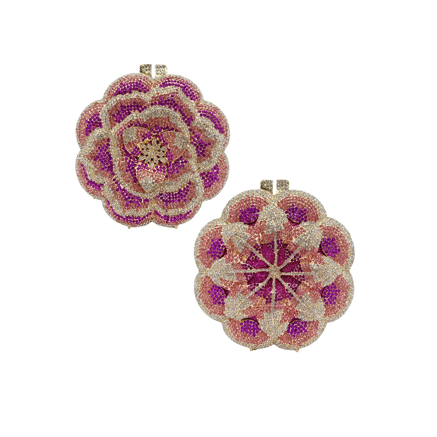 Diamond 3D Flower Clutch Evening Bag HB006