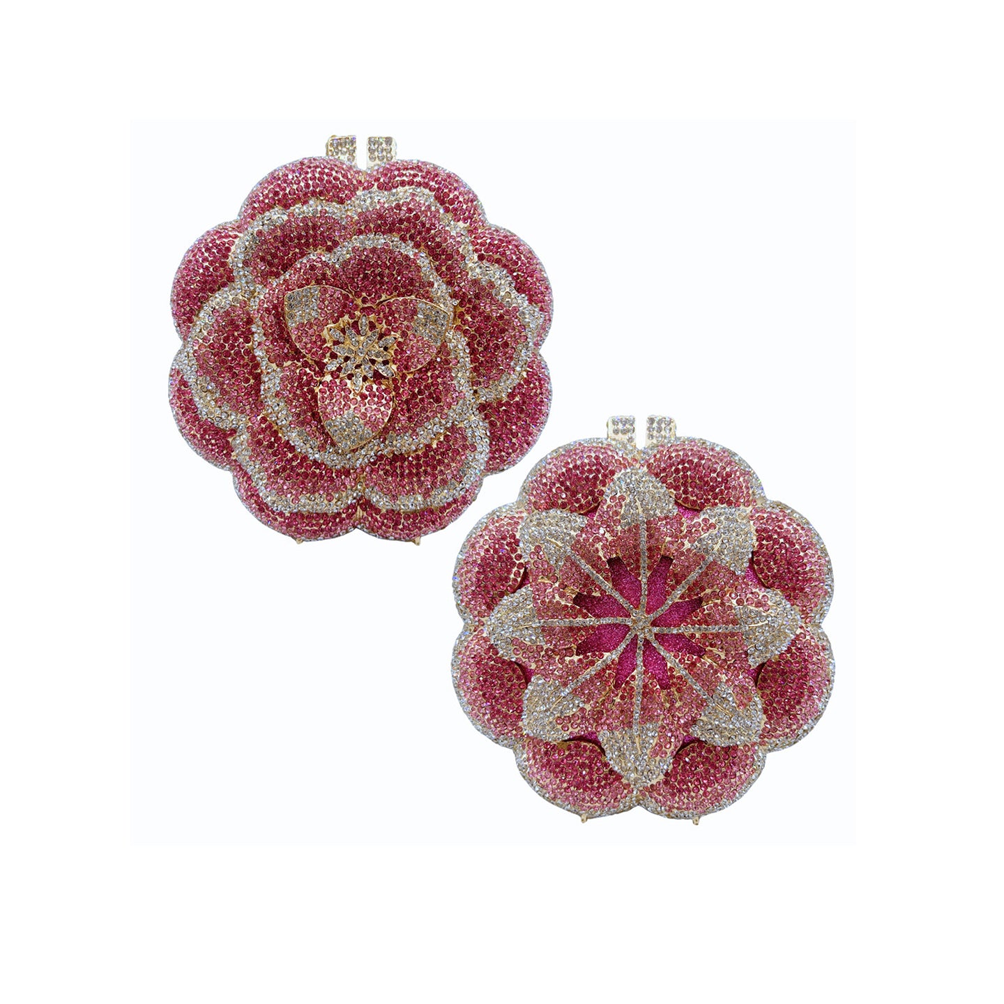 Diamond 3D Flower Clutch Evening Bag HB006