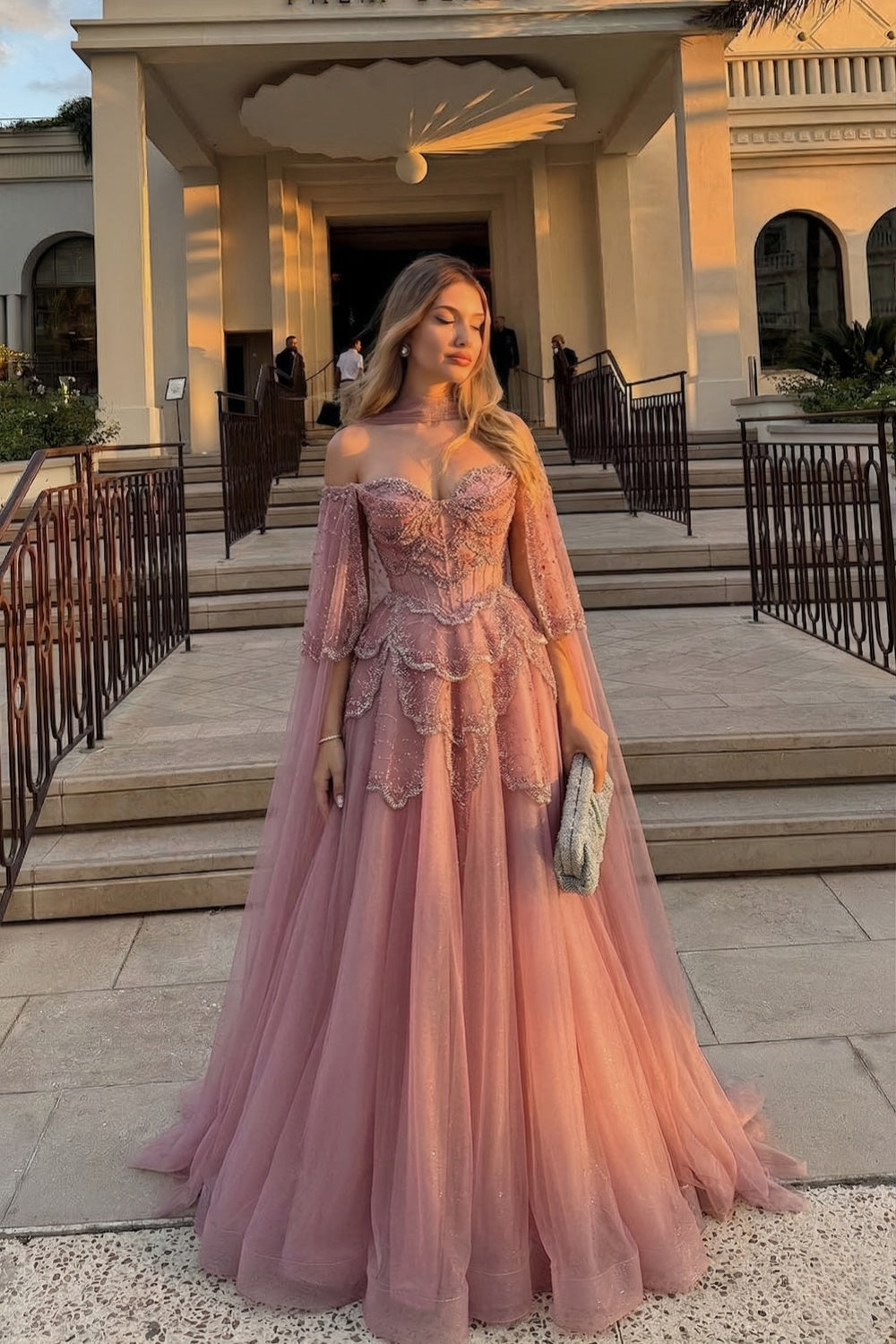 Mint Green Beaded Tulle Sweetheart Ball Gown Prom Dress SS215 Sheer Fairy
