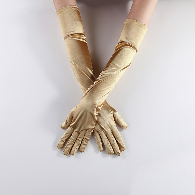Long Satin  Gloves   Wedding Bridal Prom Evening Gown Accessories GL003 SHEER FAIRY