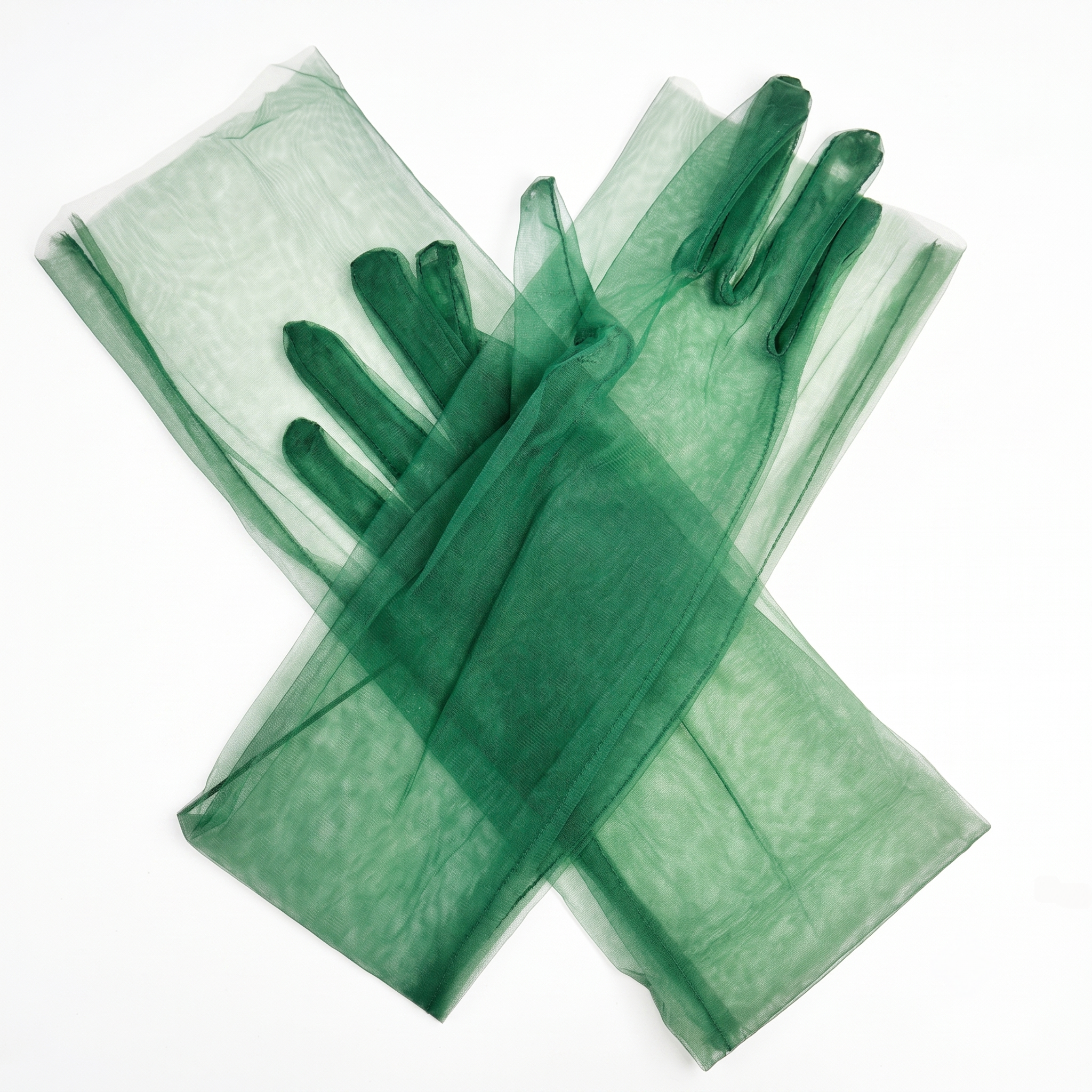 Sheer Tulle Long Gloves For Wedding Prom Bridal GL001 SHEER FAIRY