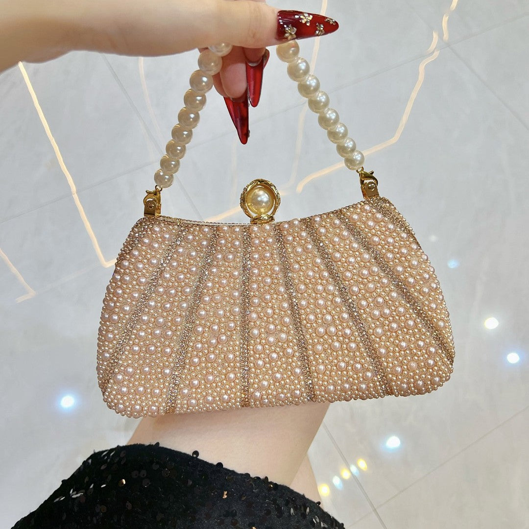Luxury Pearl Beaded Evening Handbag HB002