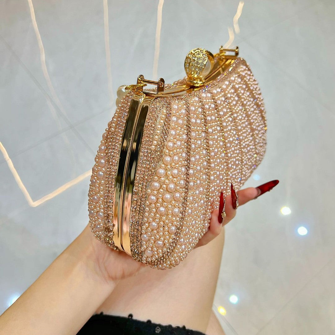Luxury Pearl Beaded Evening Handbag HB002