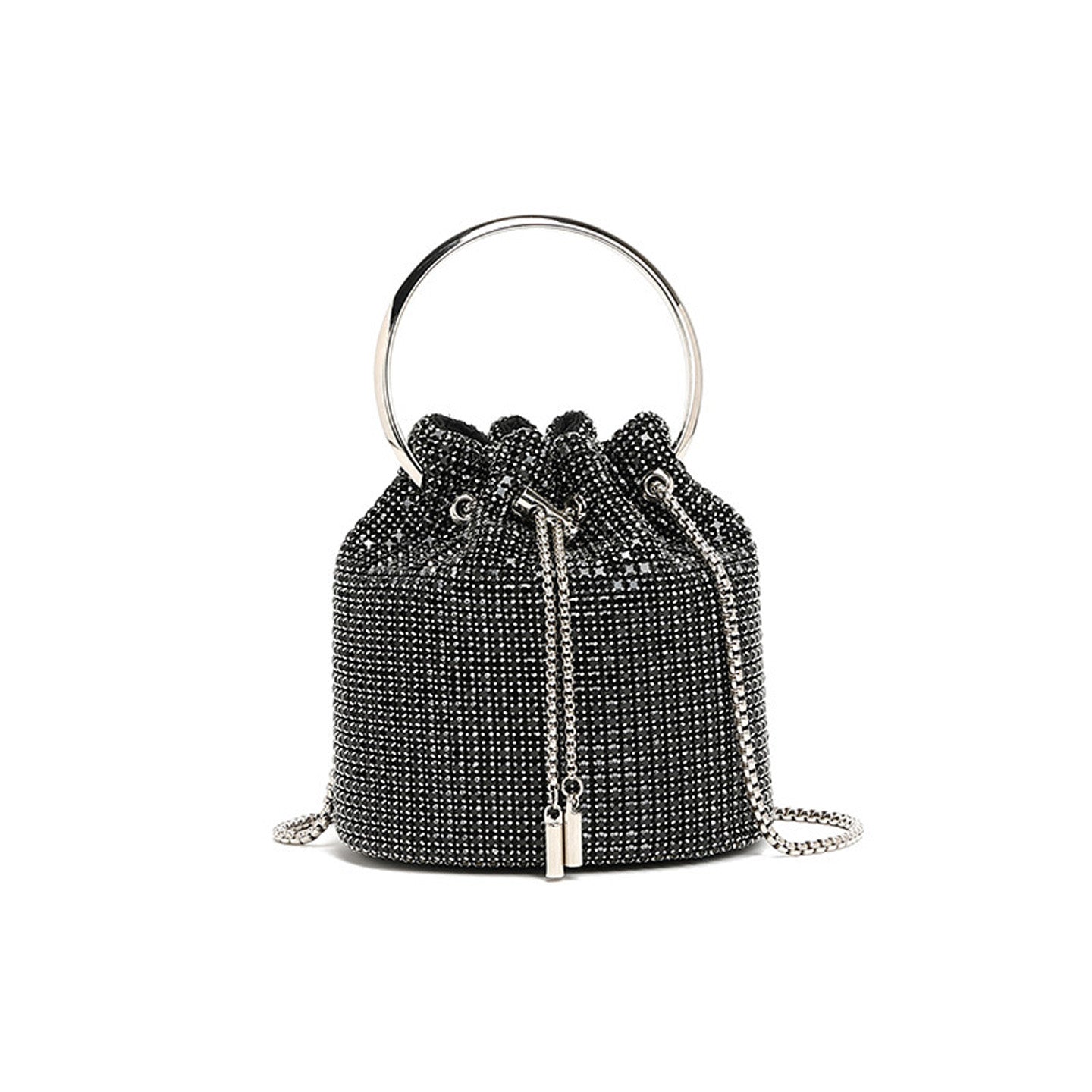Fashion Diamond Shoulder Crossbody Bucket Bag HB005