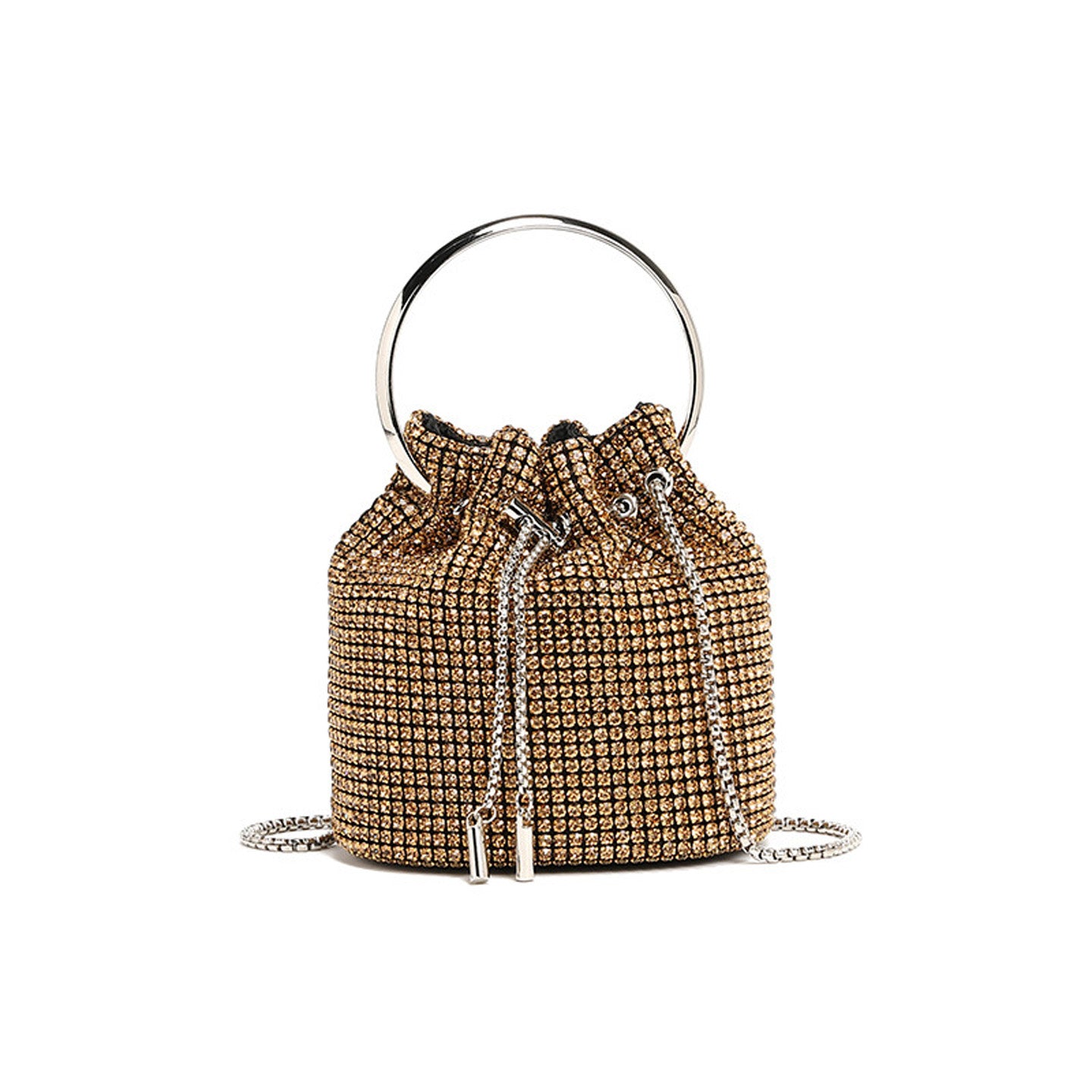 Fashion Diamond Shoulder Crossbody Bucket Bag HB005