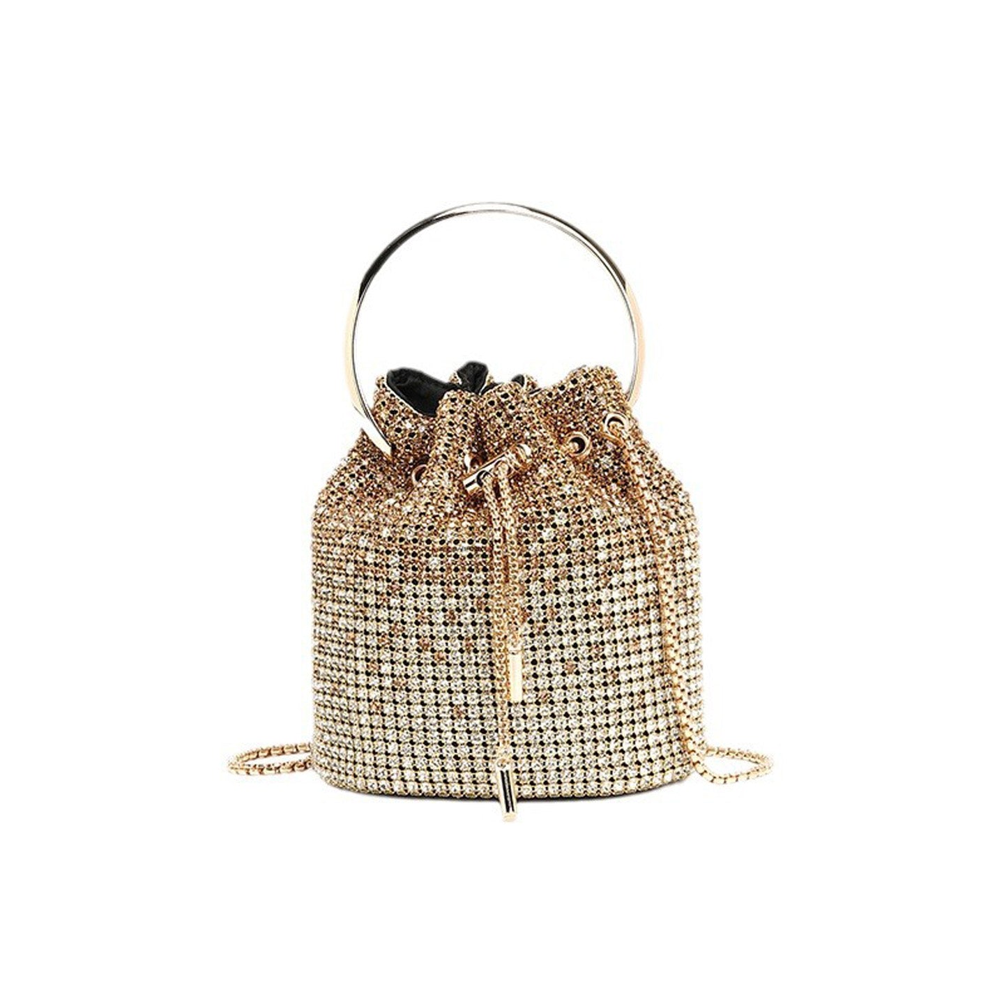 Fashion Diamond Shoulder Crossbody Bucket Bag HB005