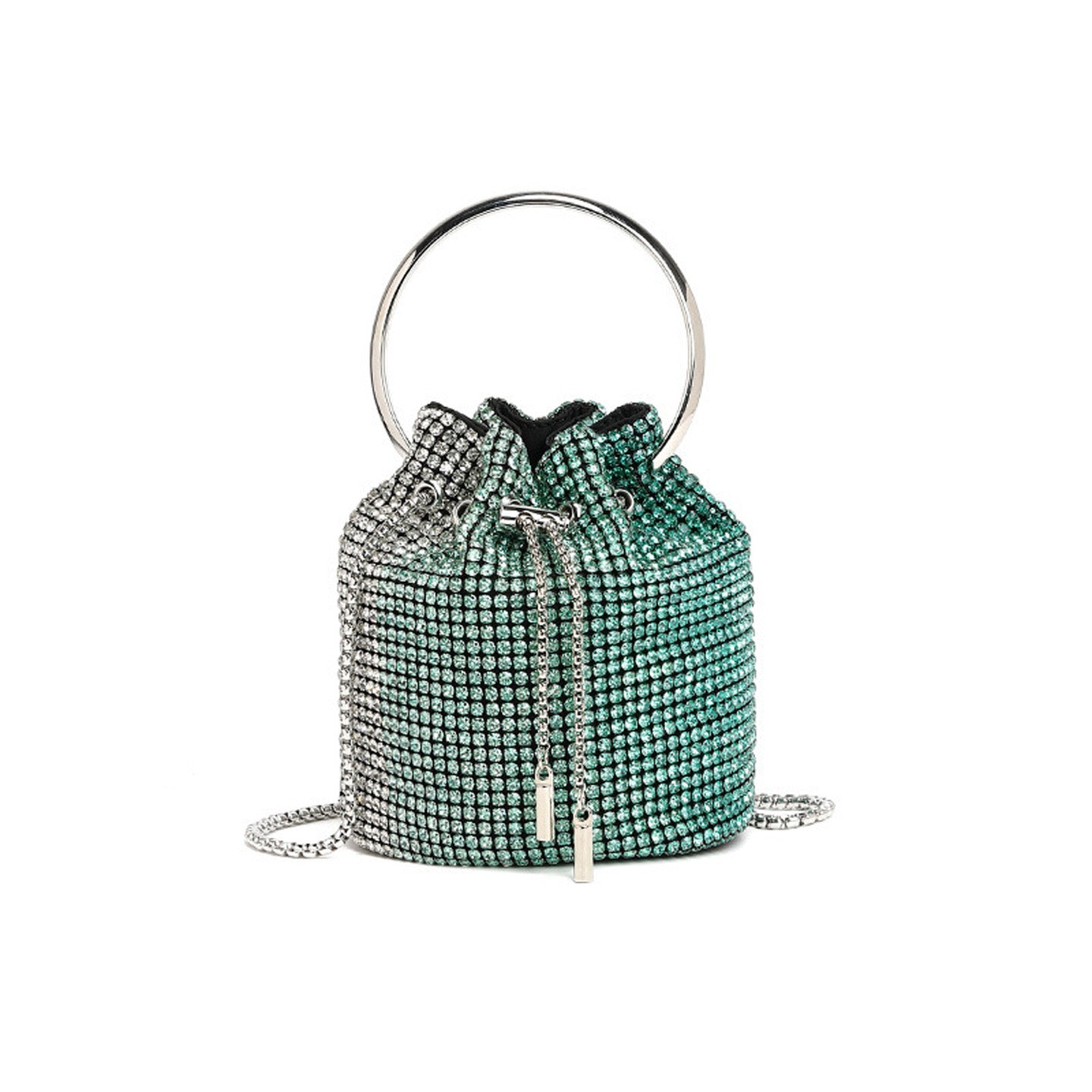 Fashion Diamond Shoulder Crossbody Bucket Bag HB005