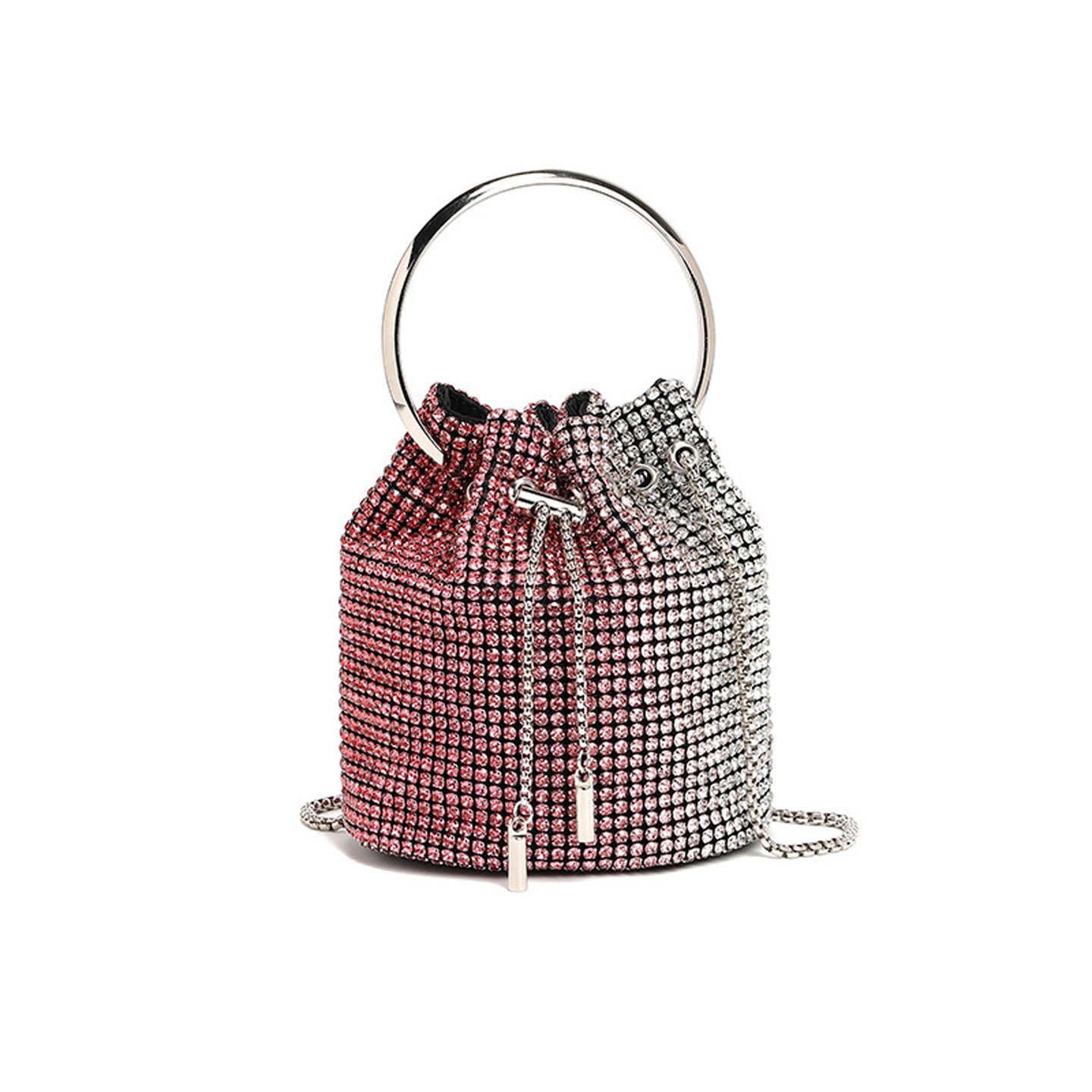 Fashion Diamond Shoulder Crossbody Bucket Bag HB005