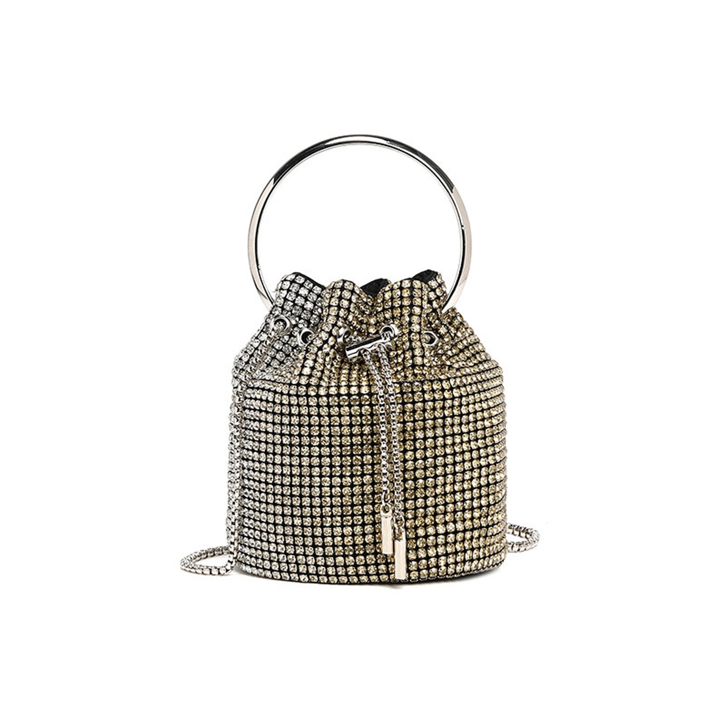 Fashion Diamond Shoulder Crossbody Bucket Bag HB005